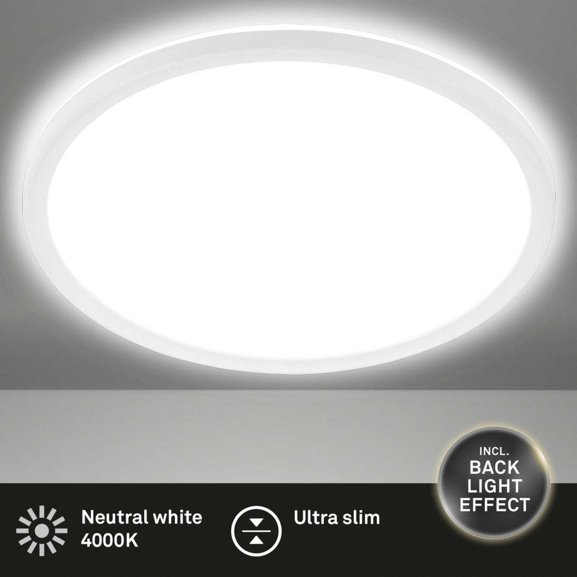 BRILONER Slim svítidlo LED panel, pr. 42 cm, 3000 lm, 22 W, bílé BRILO 7157-416