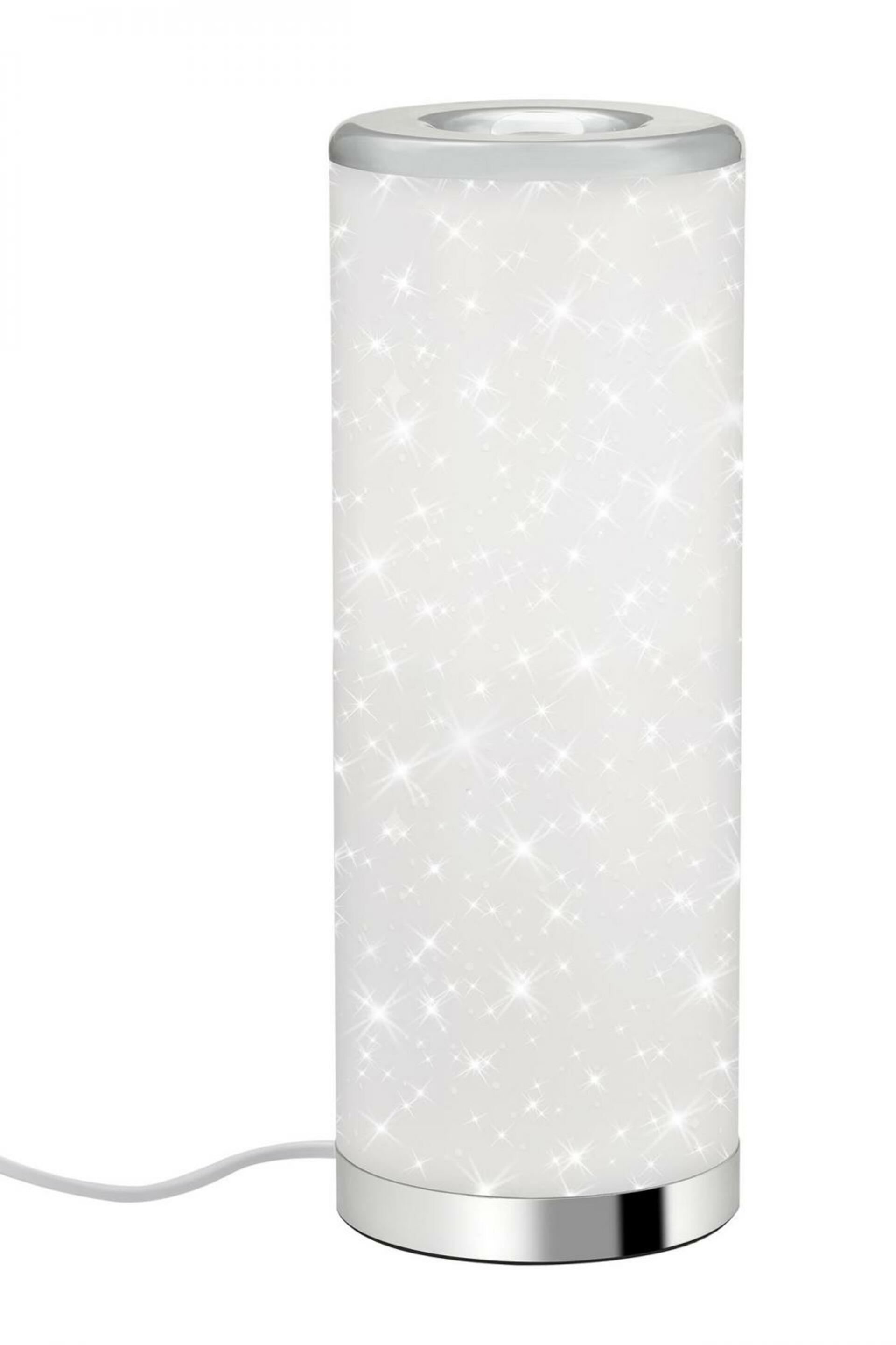 BRILONER LED stolní lampa s hvězdným nebem, 35 cm, 5 W, bílé-chrom BRILO 7332-018