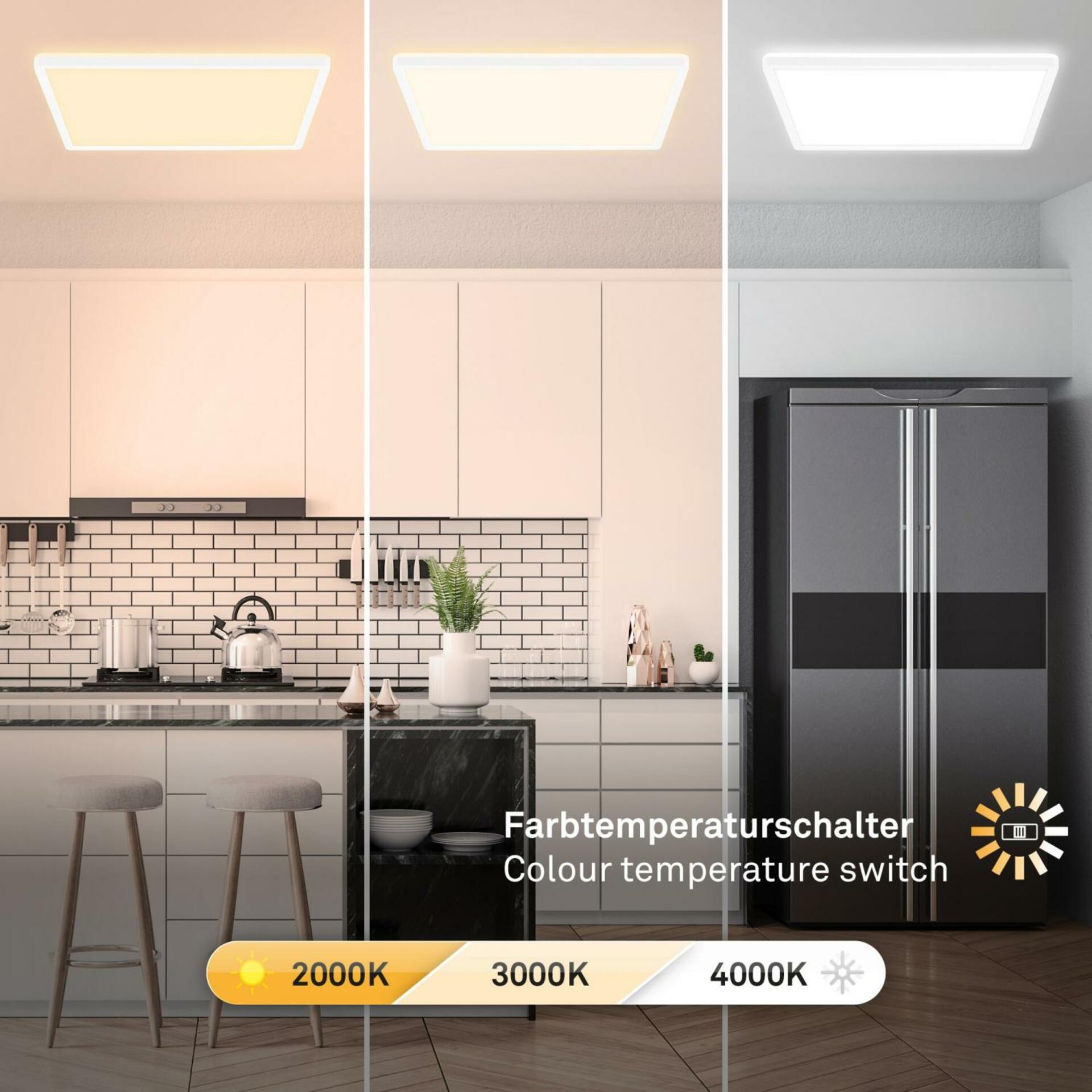 BRILONER CCT panel, 42 cm, LED modul, 22W, 3000lm, bílé BRILO 7558016