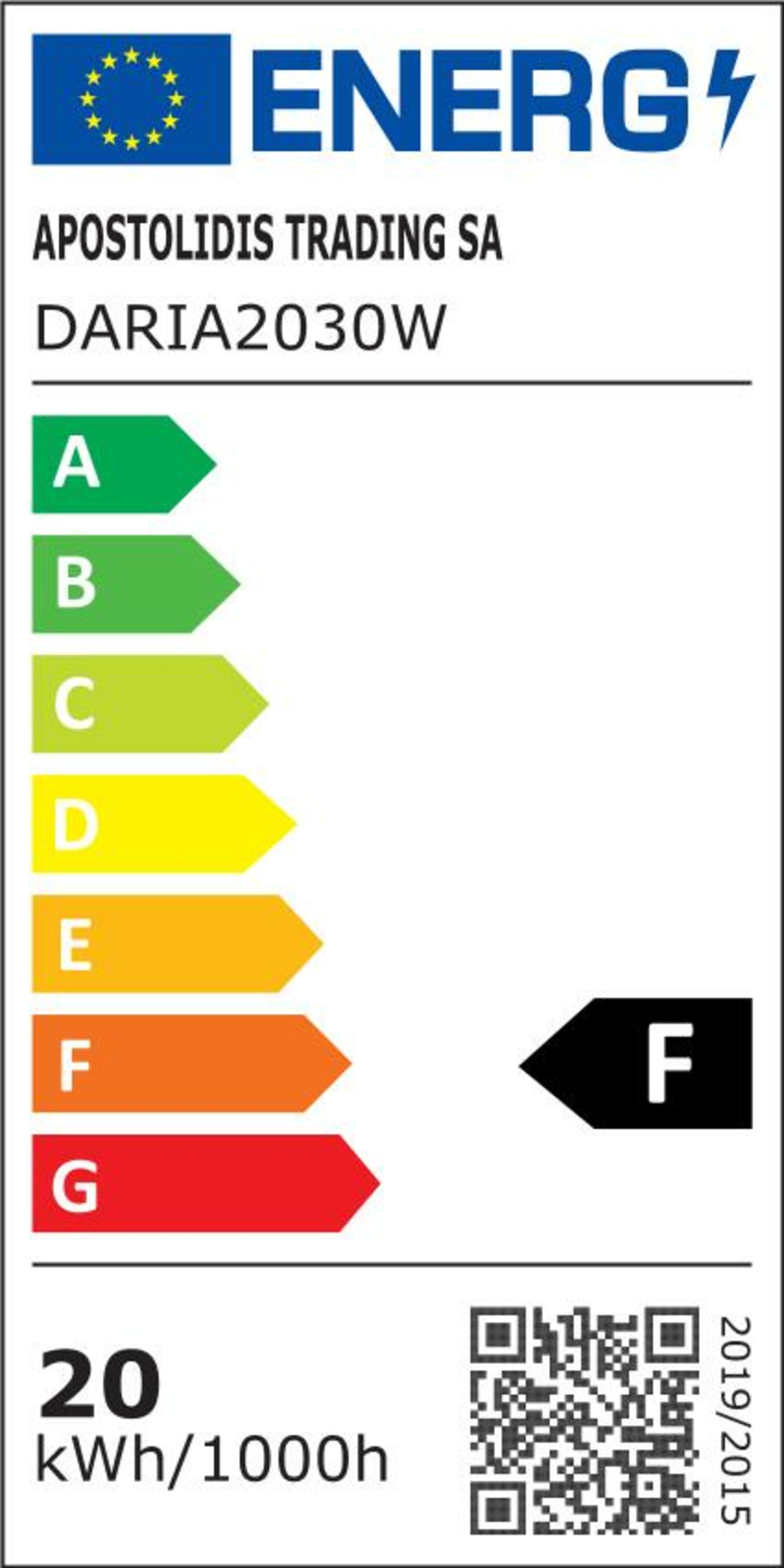 ACA Lighting LED plastové bílé stropní svítidlo 230V AC IP65 20W 1700lm 3000K 110d Ra80 DARIA2030W