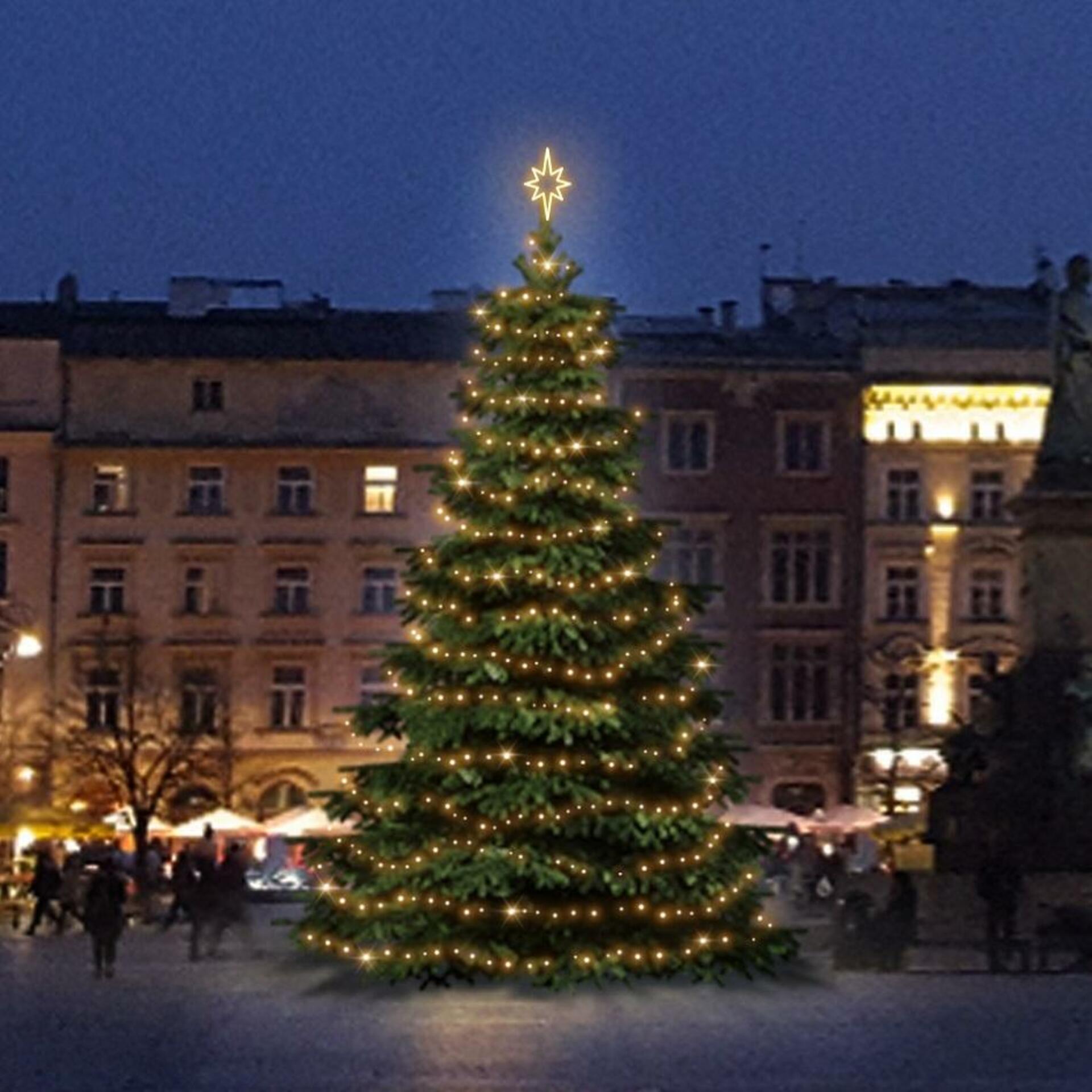 DecoLED LED světelná sada na stromy vysoké 6-8m, teplá bílá