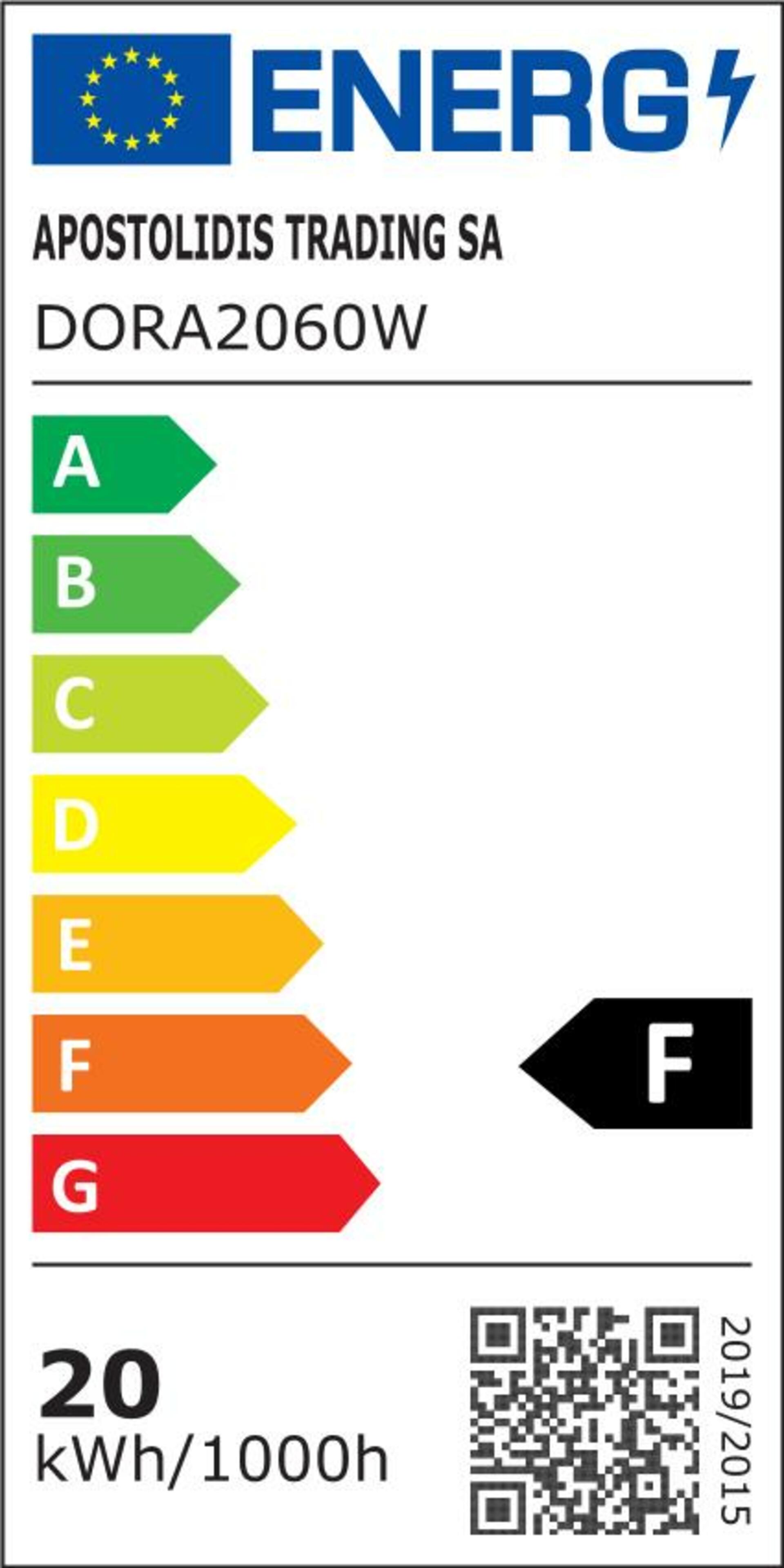 ACA Lighting LED plastové bílé nástěnné svítidlo 230V AC IP65 20W 1800lm 6000K 110d Ra80 DORA2060W