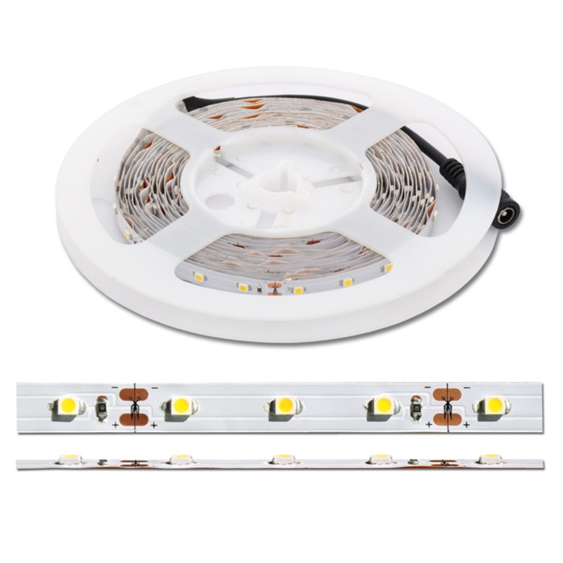 Ecolite LED set vč.adpt., 60xSMD/m, 1.5m, 4.8W/m, IP20, 4100K DX-SMD3528-BI/1.5M