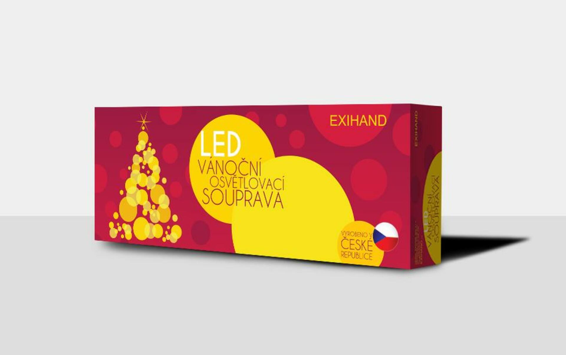 Exihand Souprava LED Asteria SVP-16 + 16 barevných Filament 14V/0,2W s bílým soklem prodloužitelné