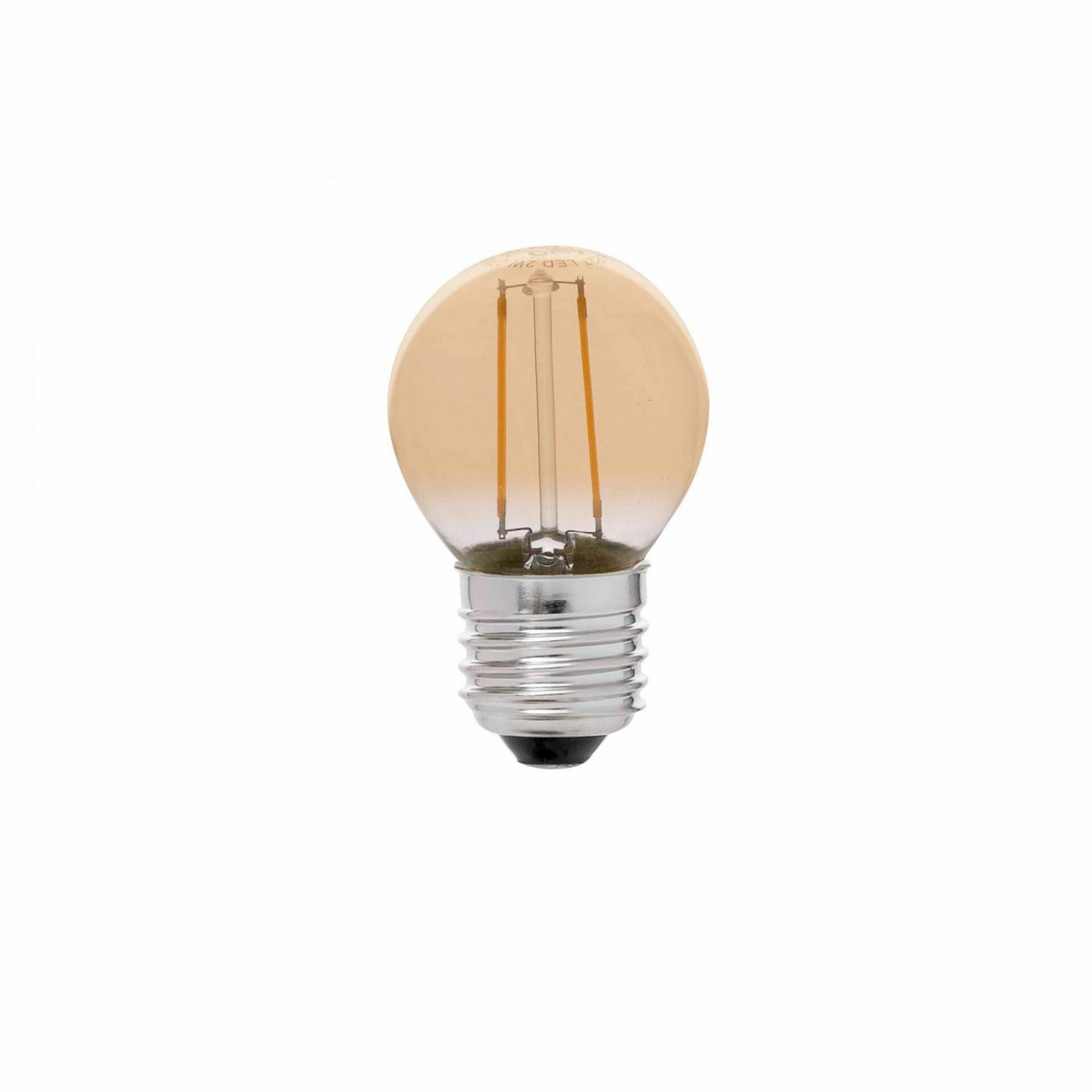 FARO LED žárovka G45 E27 2W filament AMBER 2200K