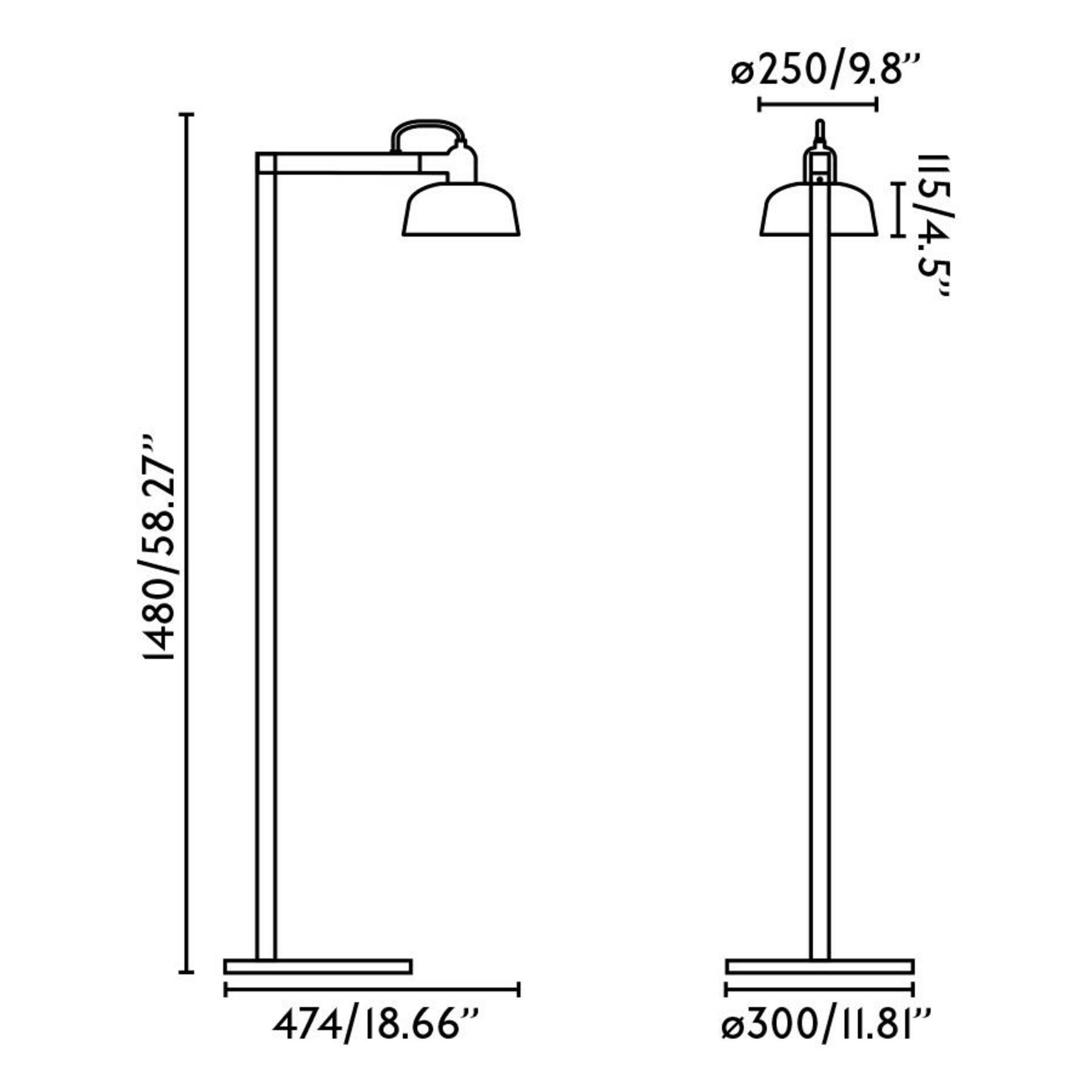 FARO TATAWIN stojací lampa, bílá