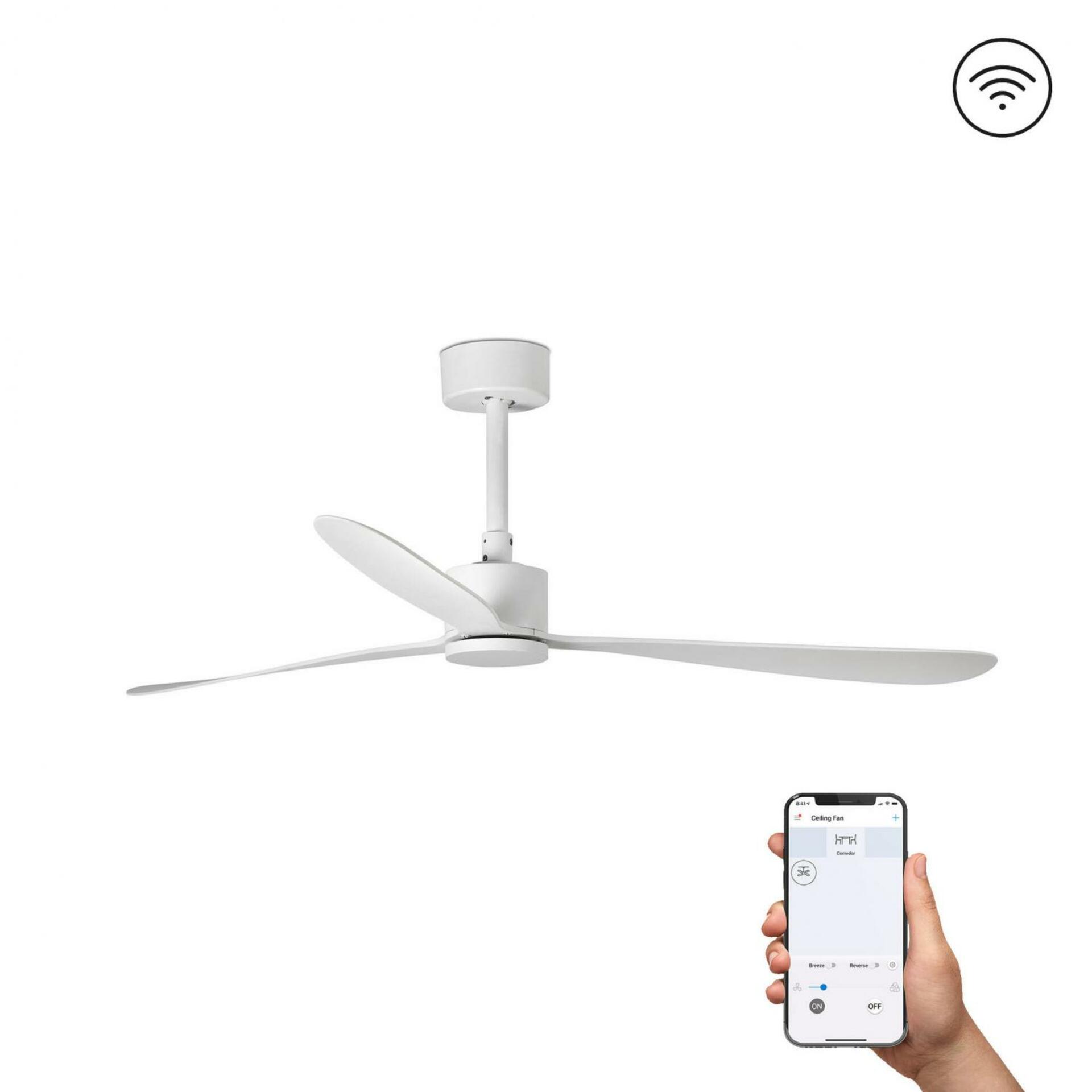 FARO AMELIA L stropní ventilátor, bílá SMART