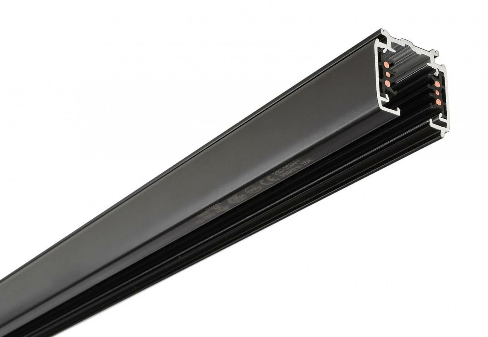 Light Impressions Deko-Light 3-fázový kolejnicový systém - D Line DALI přisazená kolejnice 3m, černá 710505