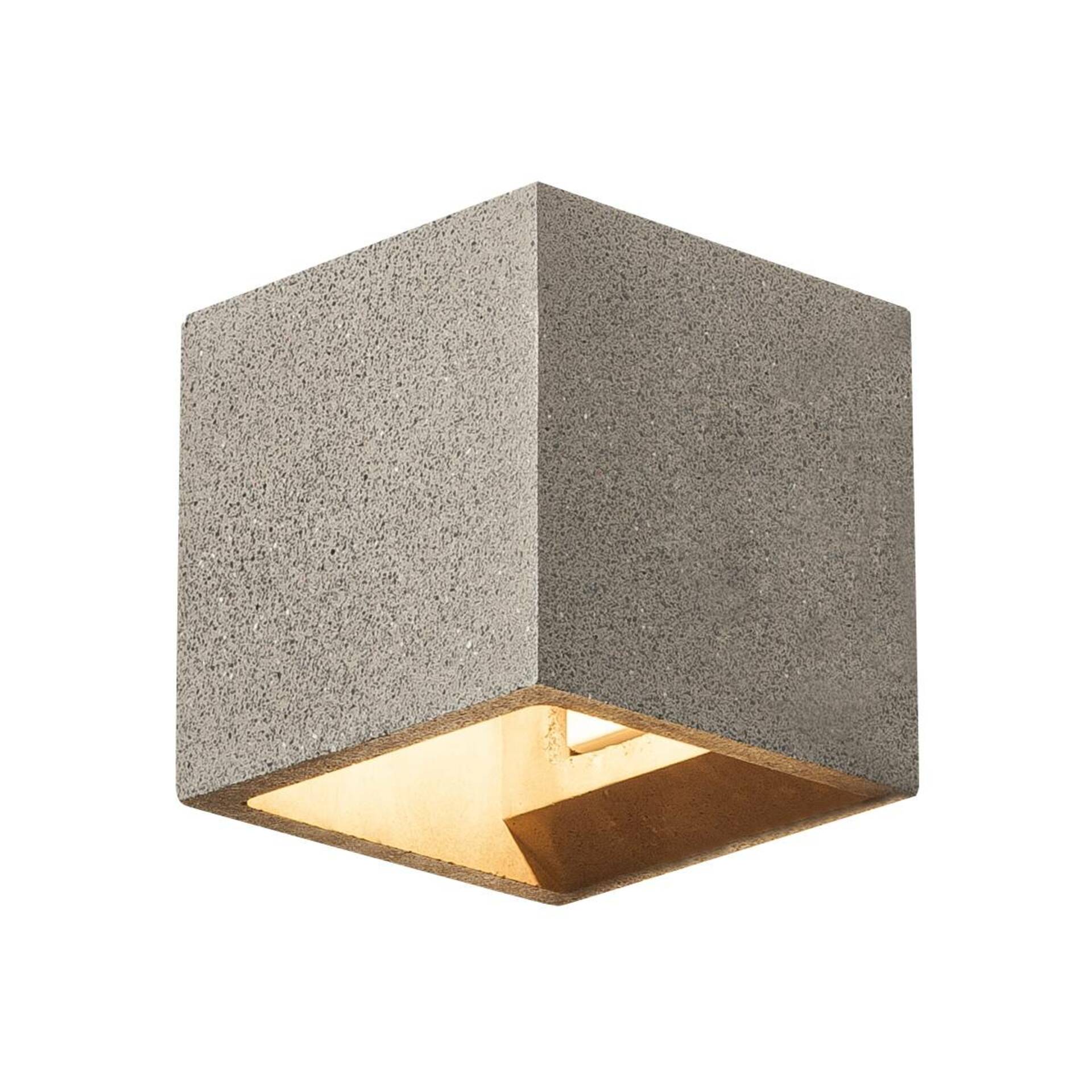 SLV BIG WHITE SOLID CUBE, nástěnné světlo, QT14, černý pískovec, max. 25W 1000911