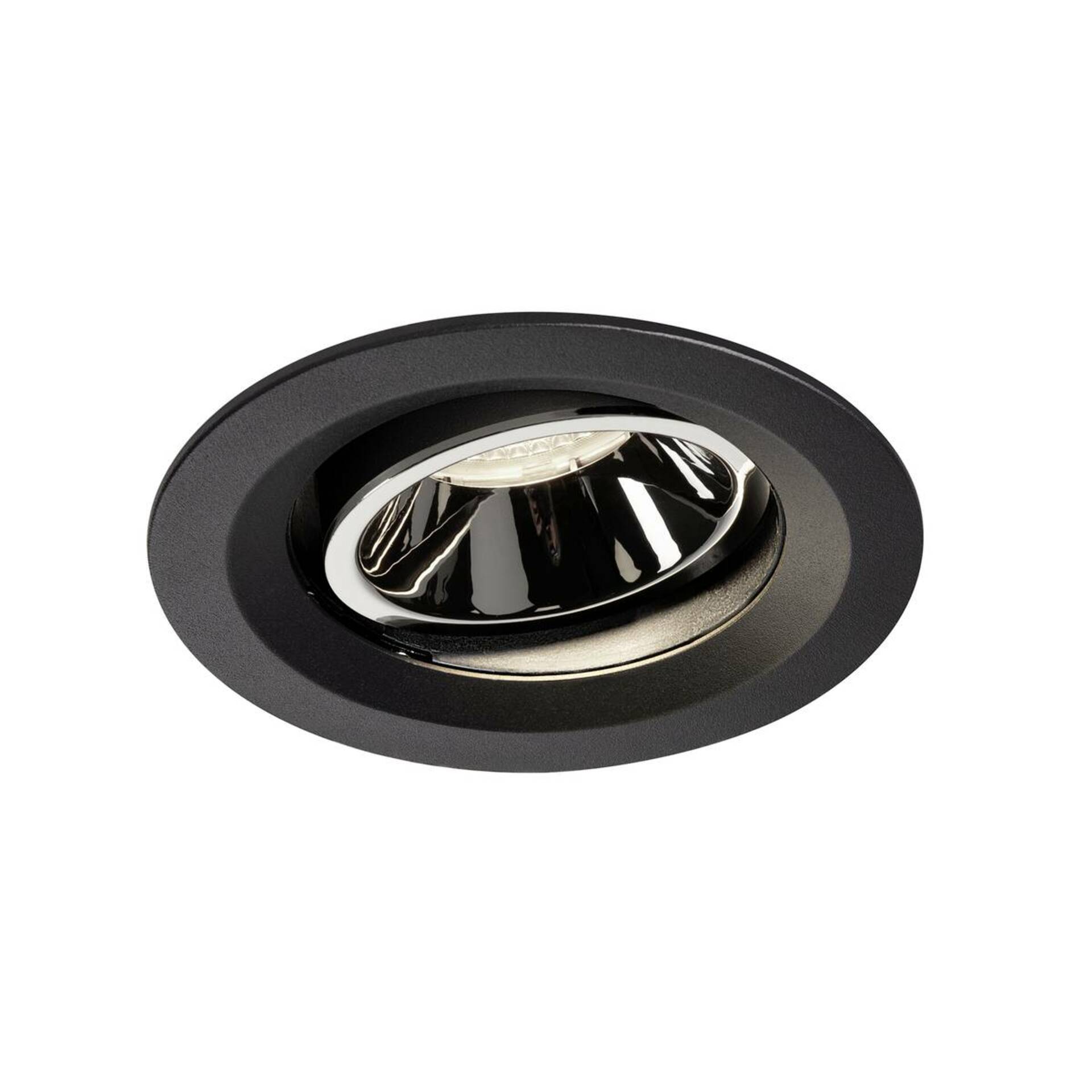 SLV BIG WHITE NUMINOS MOVE DL M vnitřní LED zápustné stropní svítidlo černá/chrom 4000 K 40° otočné a výkyvné 1003606