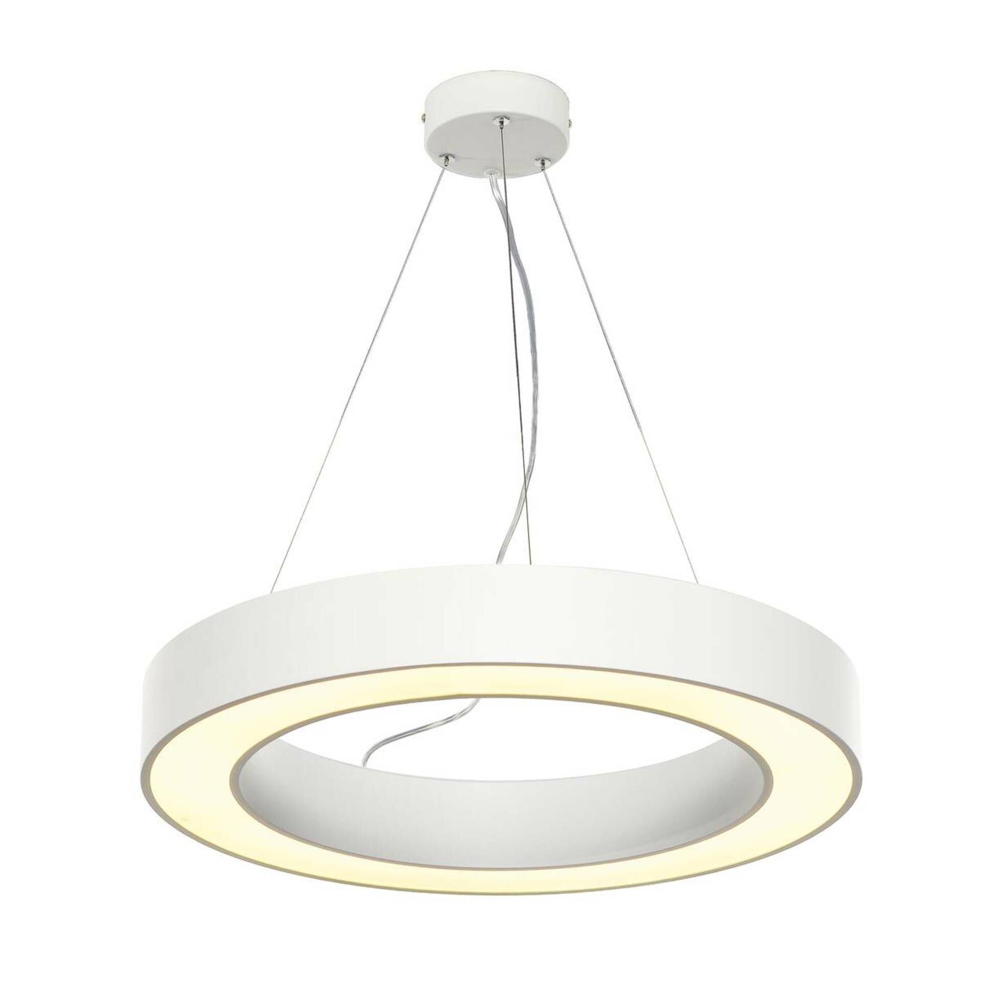 SLV BIG WHITE MEDO RING 60, závěsné svítidlo, LED, bílé, pr. 60 cm, vč. ovladače LED 133841