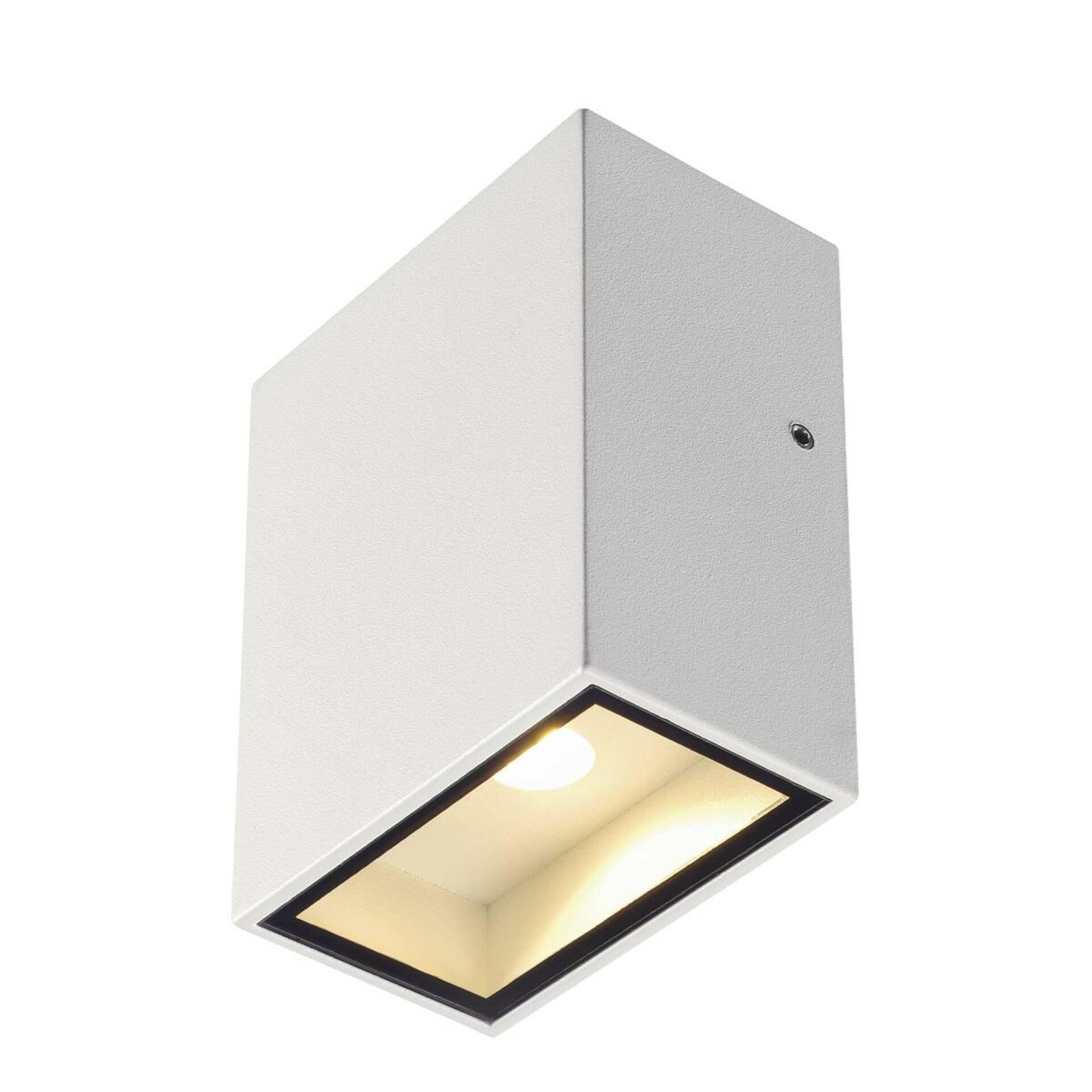 SLV BIG WHITE QUAD 1 XL, nástěnné svítidlo, LED, 3000K, IP44, hranaté, bílé, 3,2 W 232431