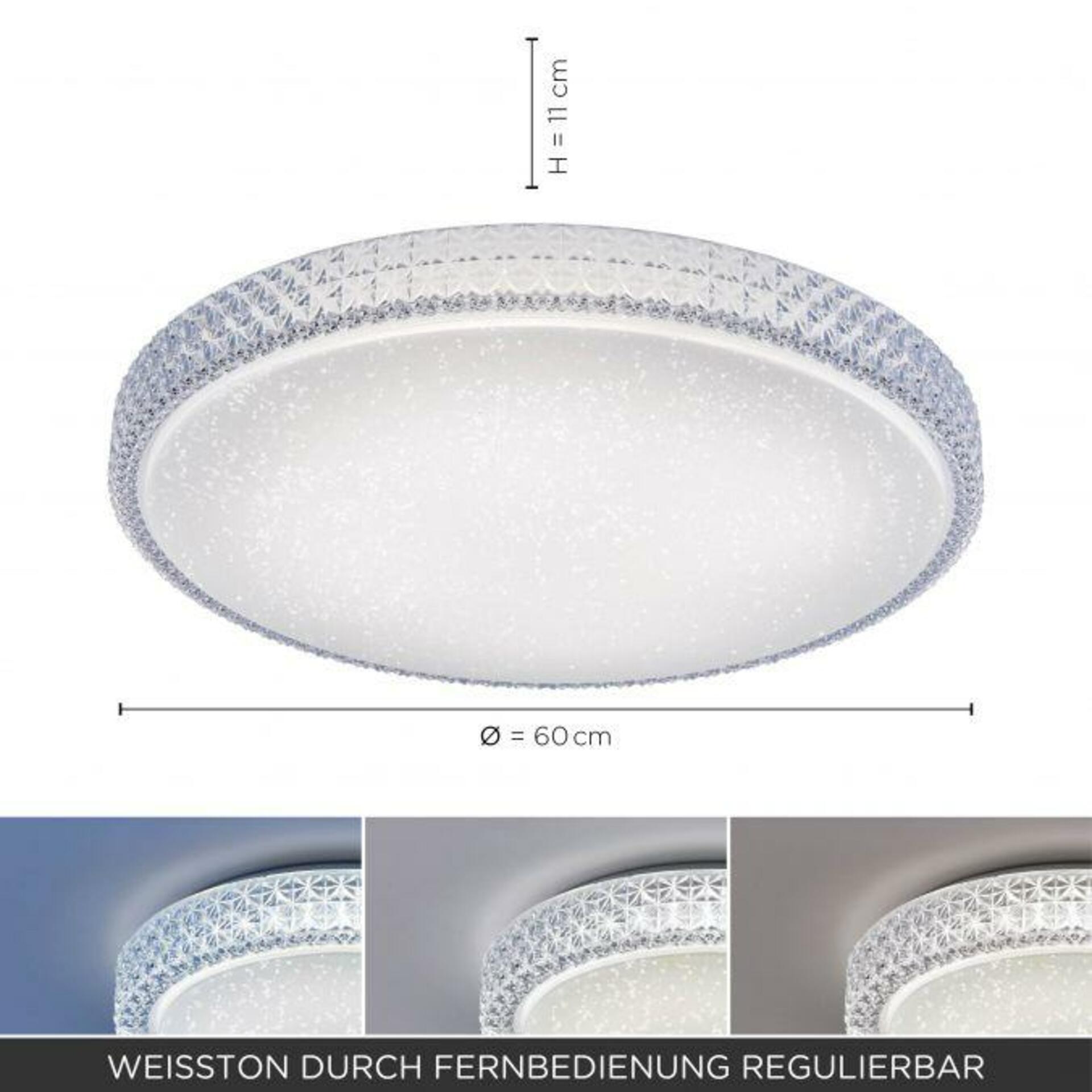 JUST LIGHT LEUCHTEN DIRECT LED stropní svítidlo, hvězdné nebe, průměr 60cm, kruhové 2700-5000K LD 14373-00