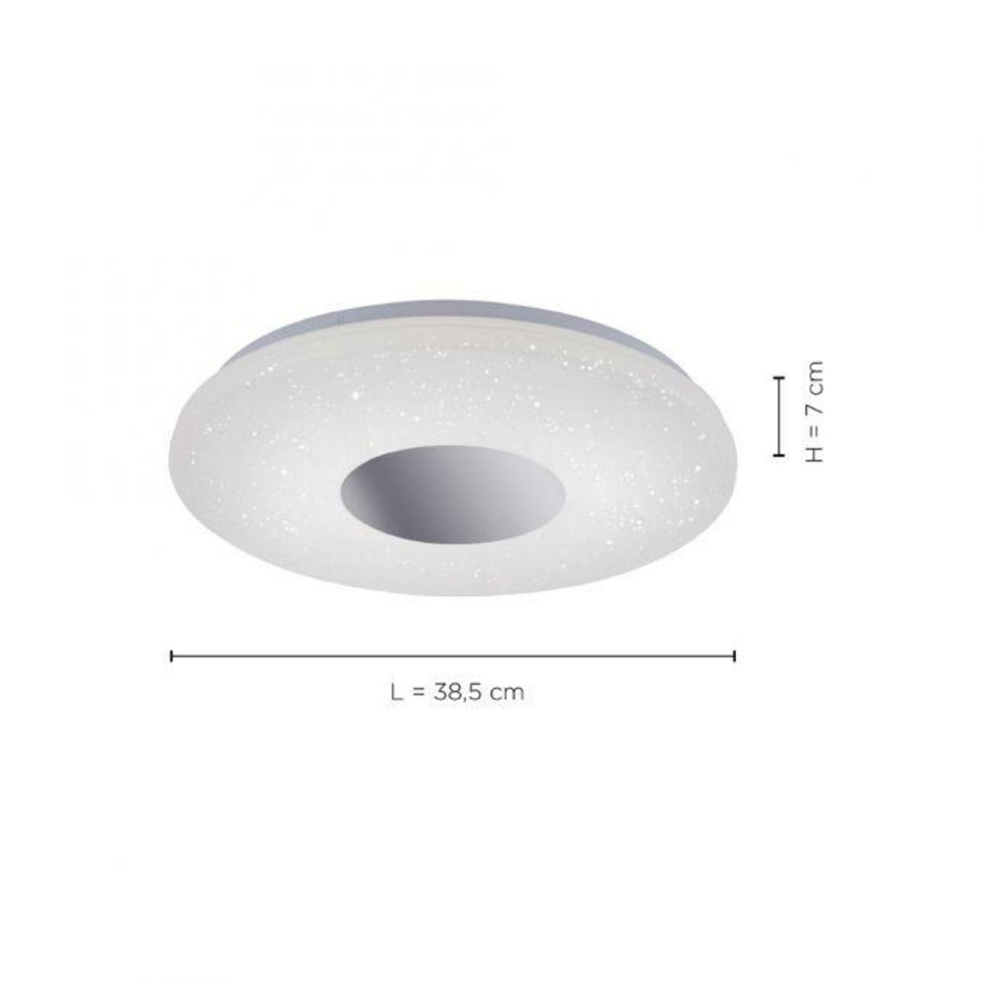 JUST LIGHT LEUCHTEN DIRECT LED stropní svítidlo, chrom, moderní design, průměr 38,5cm 3000K LD 14422-17