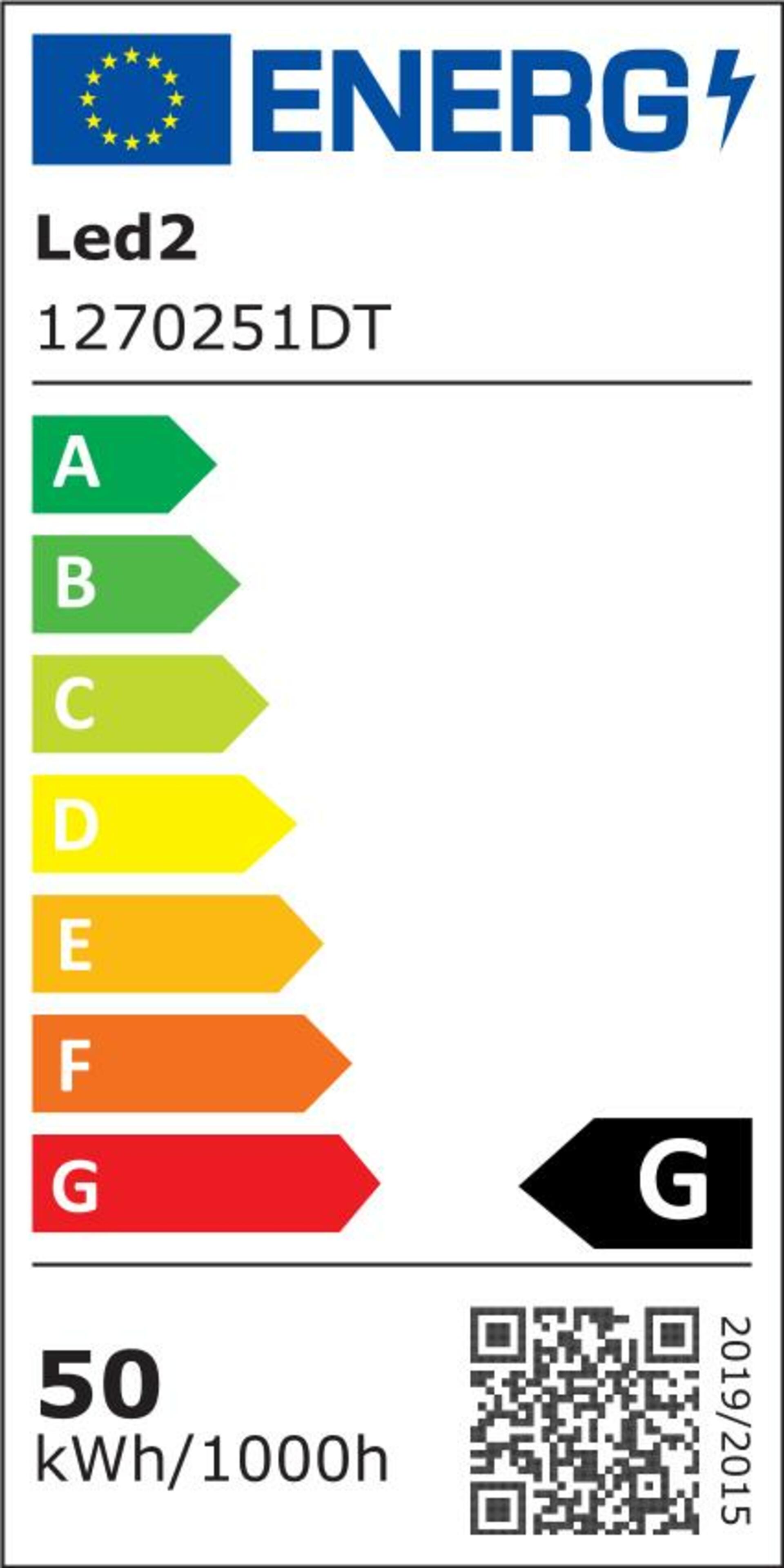 LED2 1270251DT Stropní svítidlo BELLA 60, W TRIAC DIM 50W 2CCT 3000K/4000K bílá