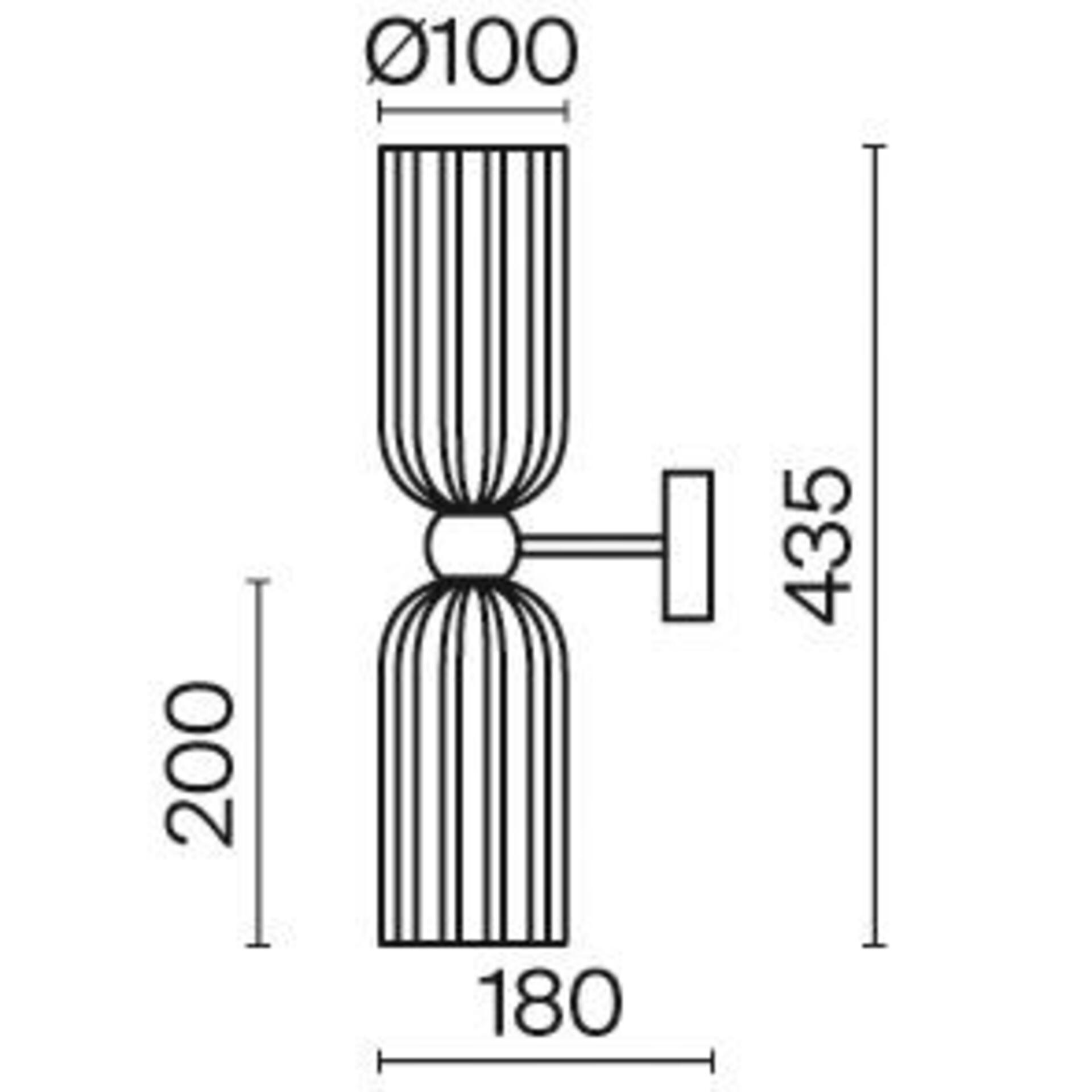 MAYTONI Nástěnné svítidlo Antic MOD302WL-02GR