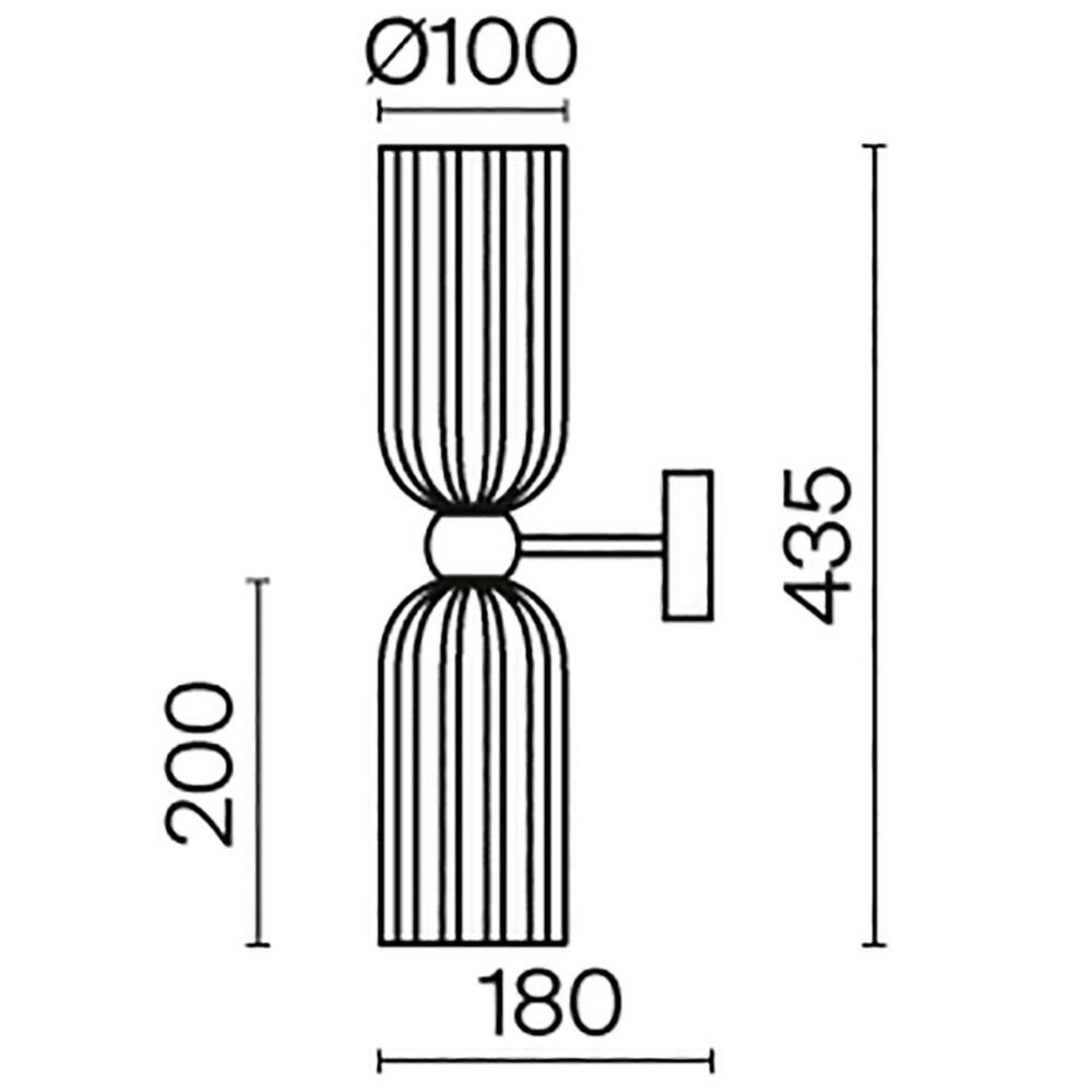 MAYTONI Nástěnné svítidlo Antic MOD302WL-02GR