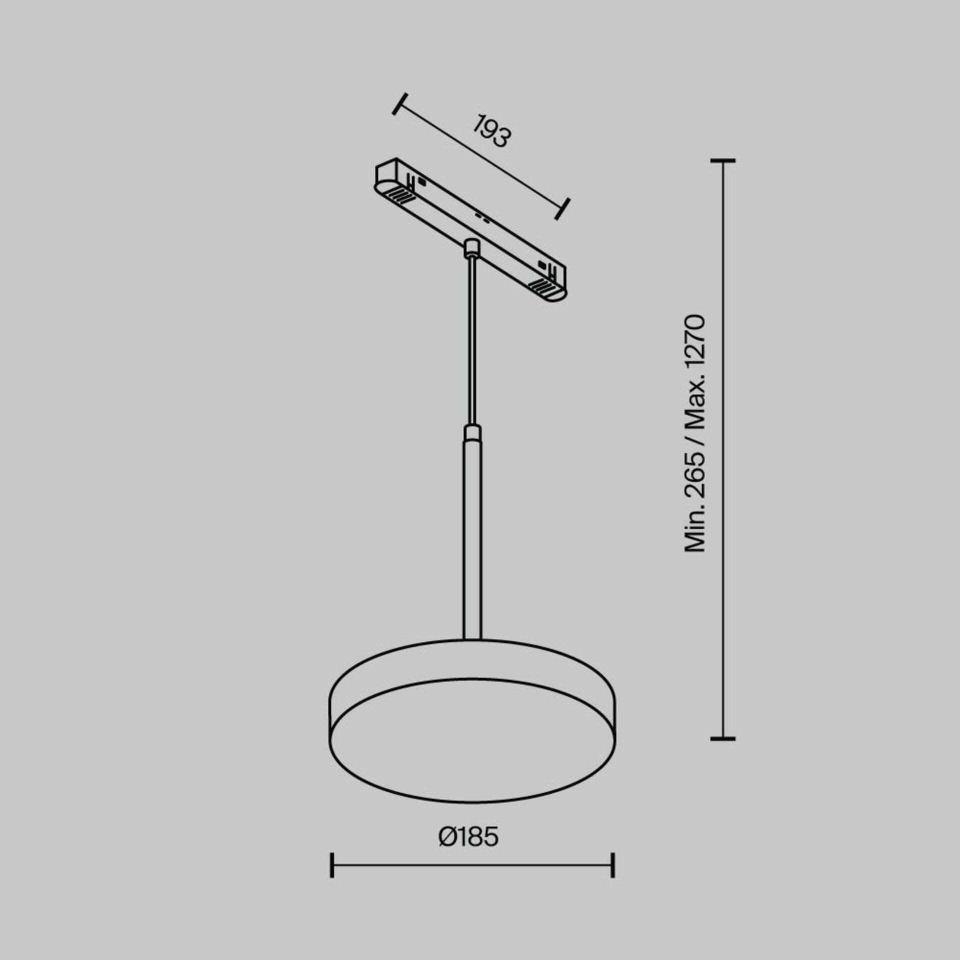 MAYTONI svítidlo pro kolejnicový systém Plato Magnetic track system Exility 15W 120d TR123-4-15W-DS-B