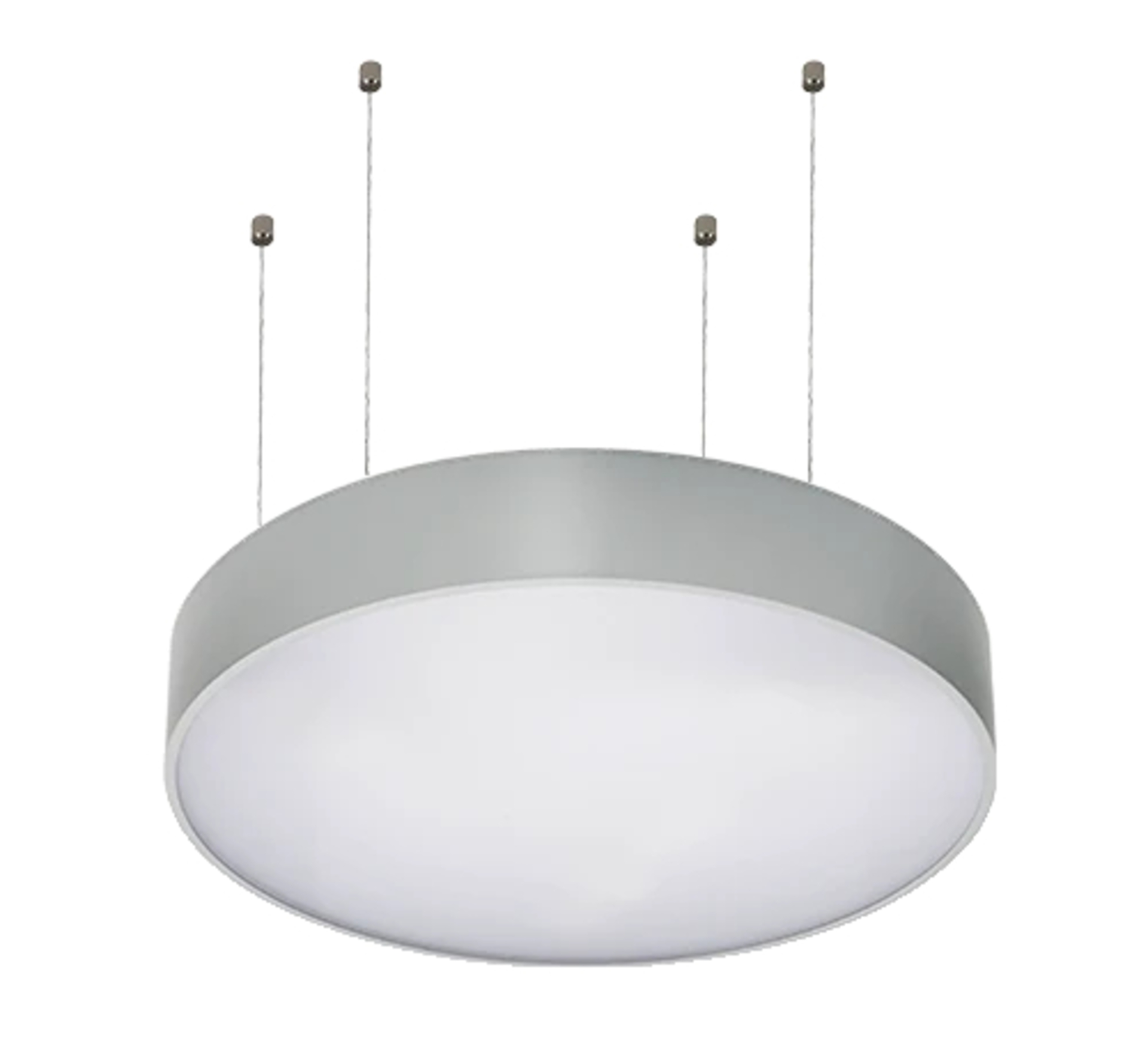 NASLI závěsné svítidlo Amica LED pr.60 cm 63 W stříbrná