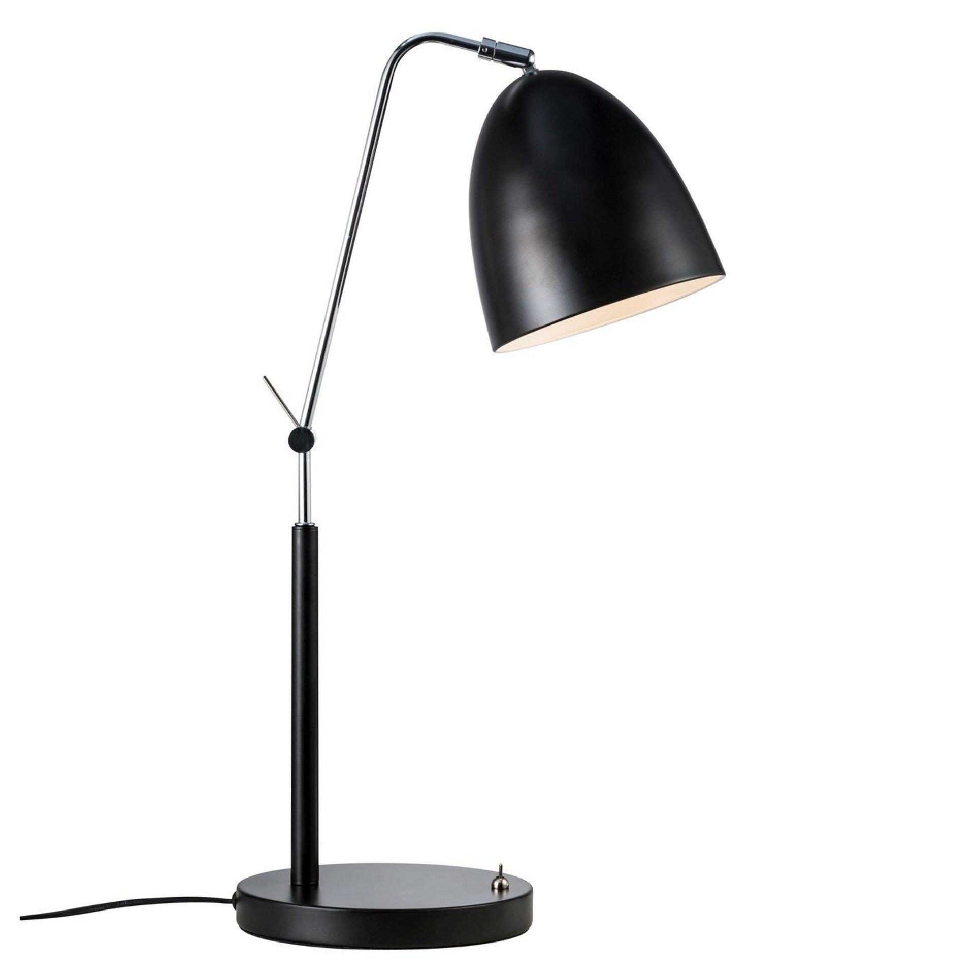 NORDLUX stolní lampa Alexander 15W E27 černá 48635003