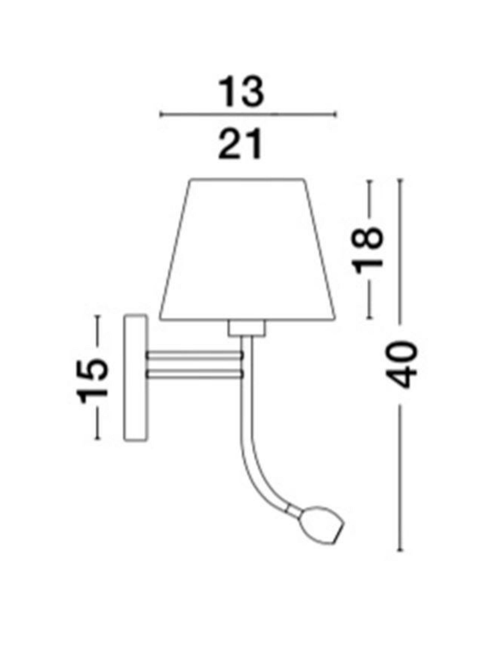 Nova Luce Elegantní nástěnná lampa Valencia s LED diodou na flexibilním rameni - 40 W / 3 W LED, bílá NV 8127401