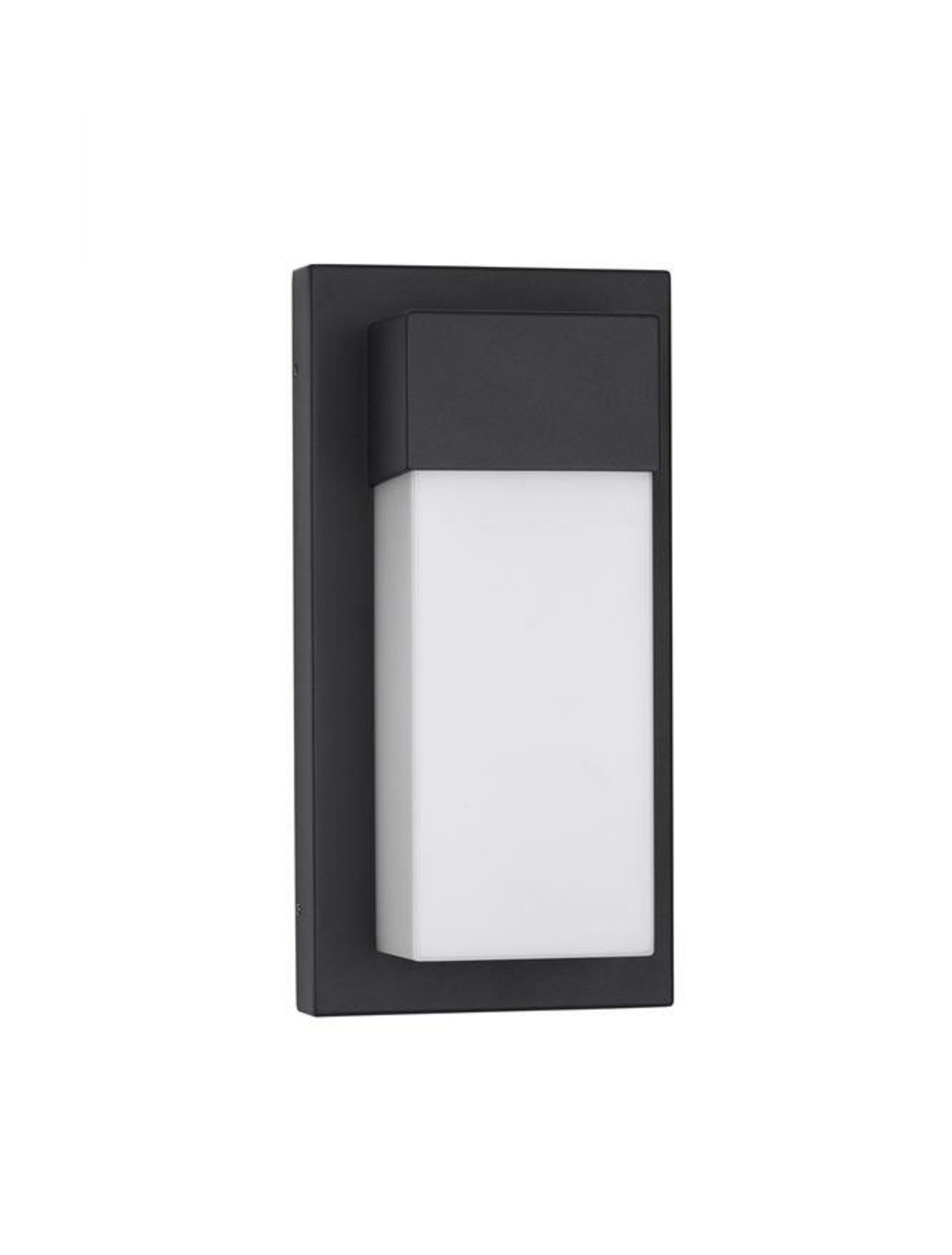 NOVA LUCE venkovní nástěnné svítidlo LETO černý hliník akrylový difuzor LED 18W 3000K 220-240V 120st. IP65 9060202