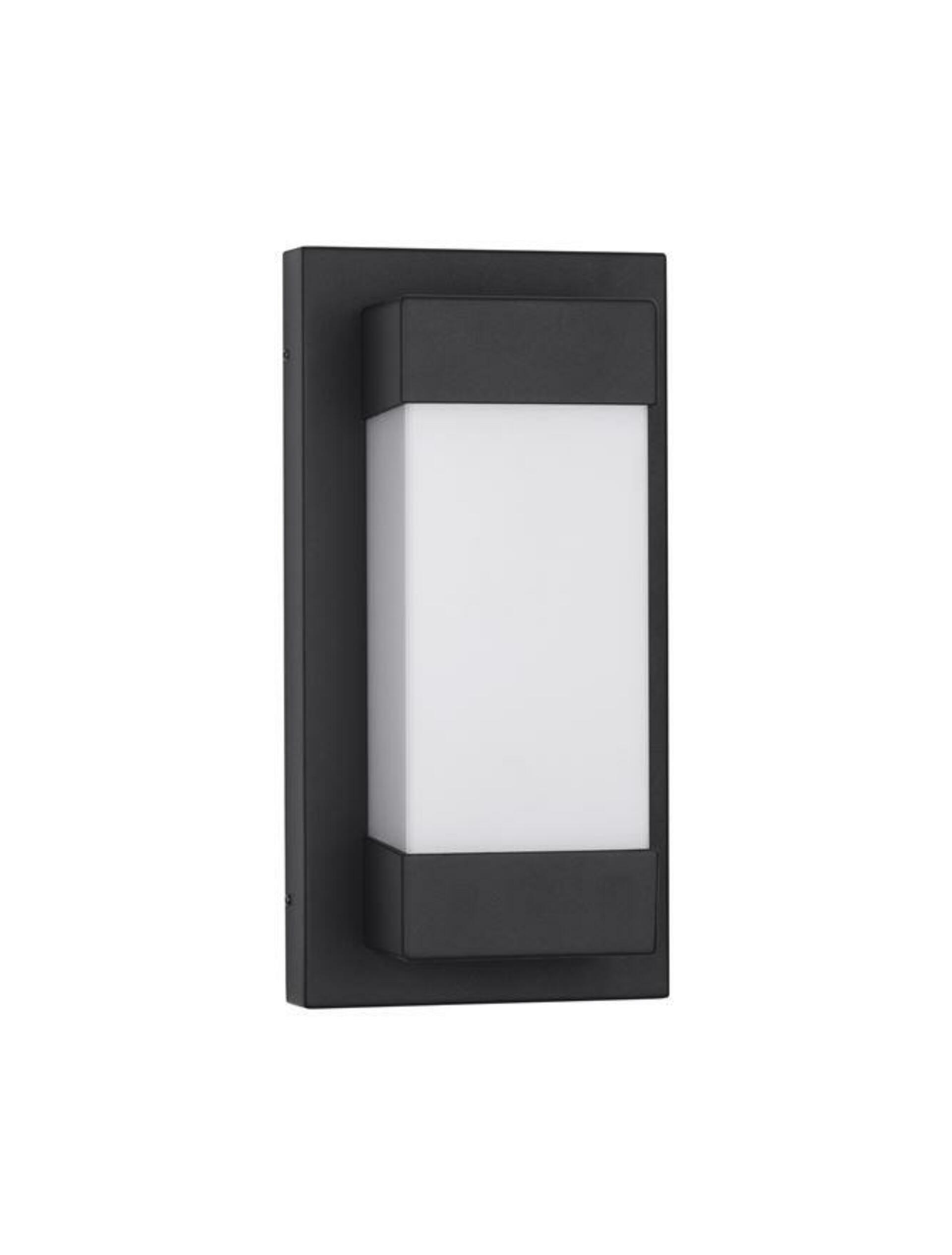 NOVA LUCE venkovní nástěnné svítidlo LETO černý hliník akrylový difuzor LED 18W 3000K 220-240V 120st. IP65 9060203