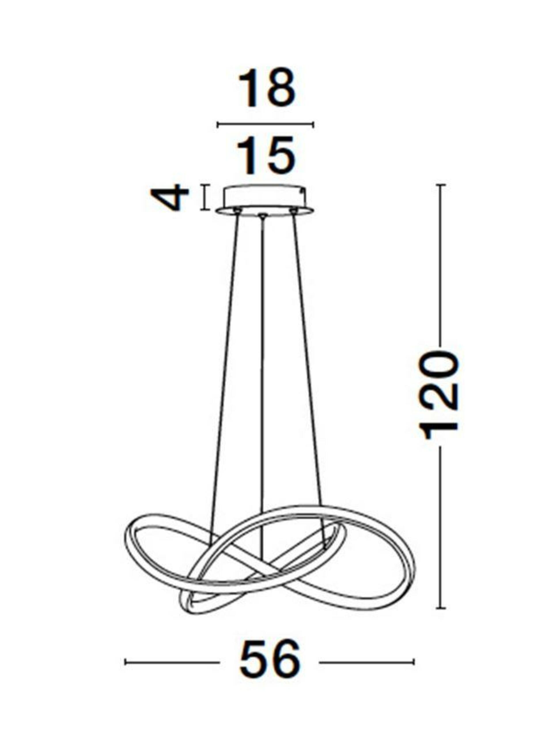 NOVA LUCE závěsné svítidlo AMARA černý hliník a akryl LED 28W 230V 3000K IP20 9248107