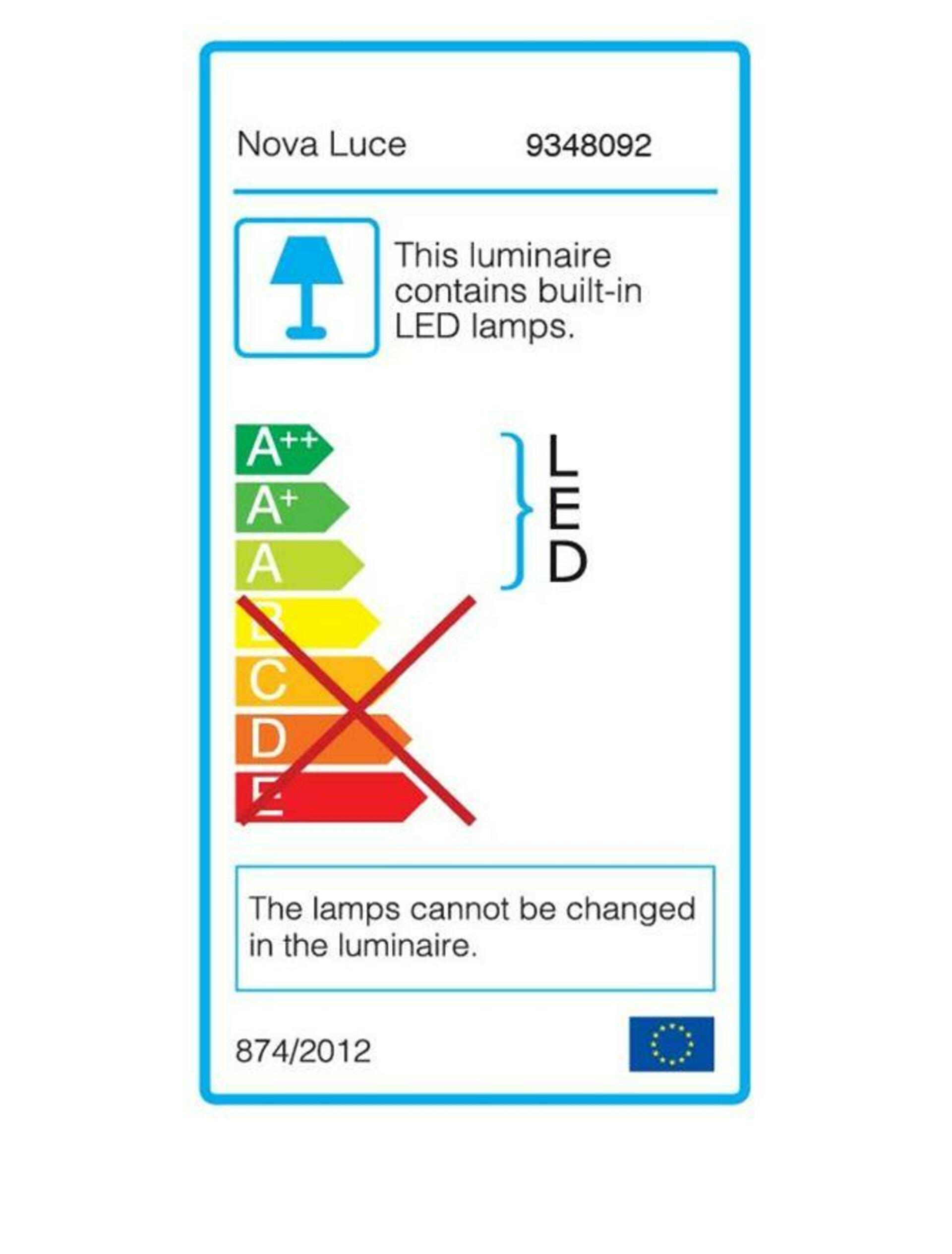 NOVA LUCE stojací lampa BRETON černý hliník a akryl LED 40W 230V 3000K IP20 stmívatelné 9348092