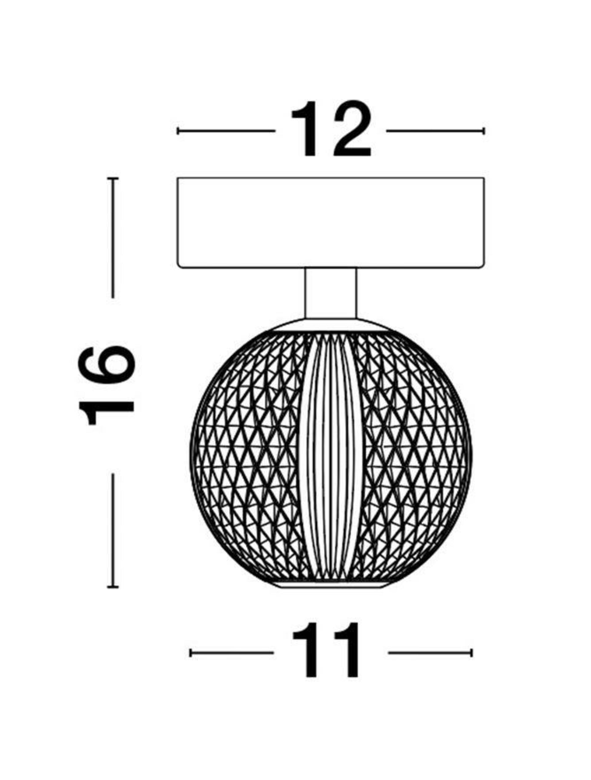 NOVA LUCE stropní svítidlo BRILLANTE zlatý hliník a akryl LED 4W 230V 3200K IP20 9522010