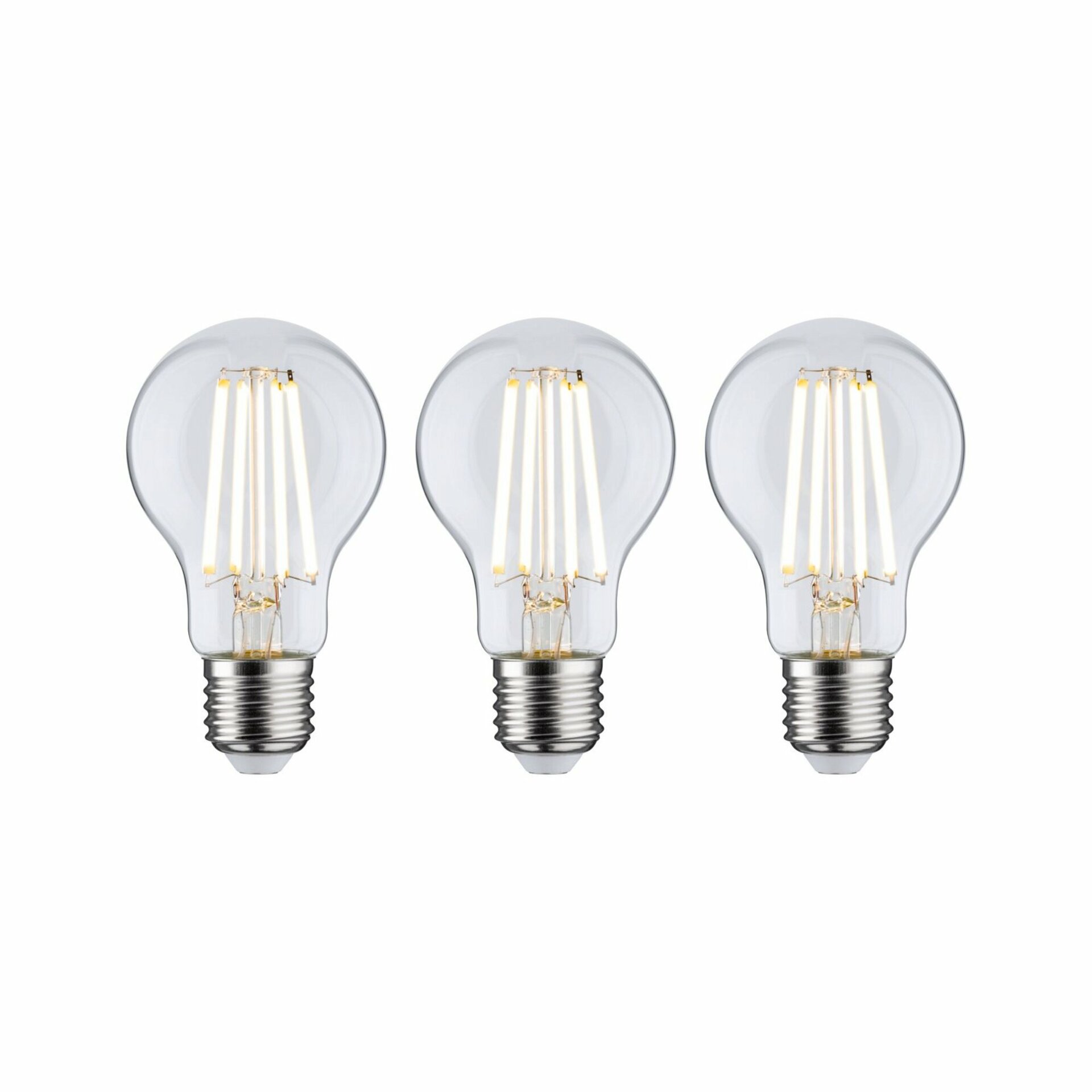 PAULMANN Eco-Line Filament 230V LED žárovka E27 3ks-sada 3x4W 3000K čirá