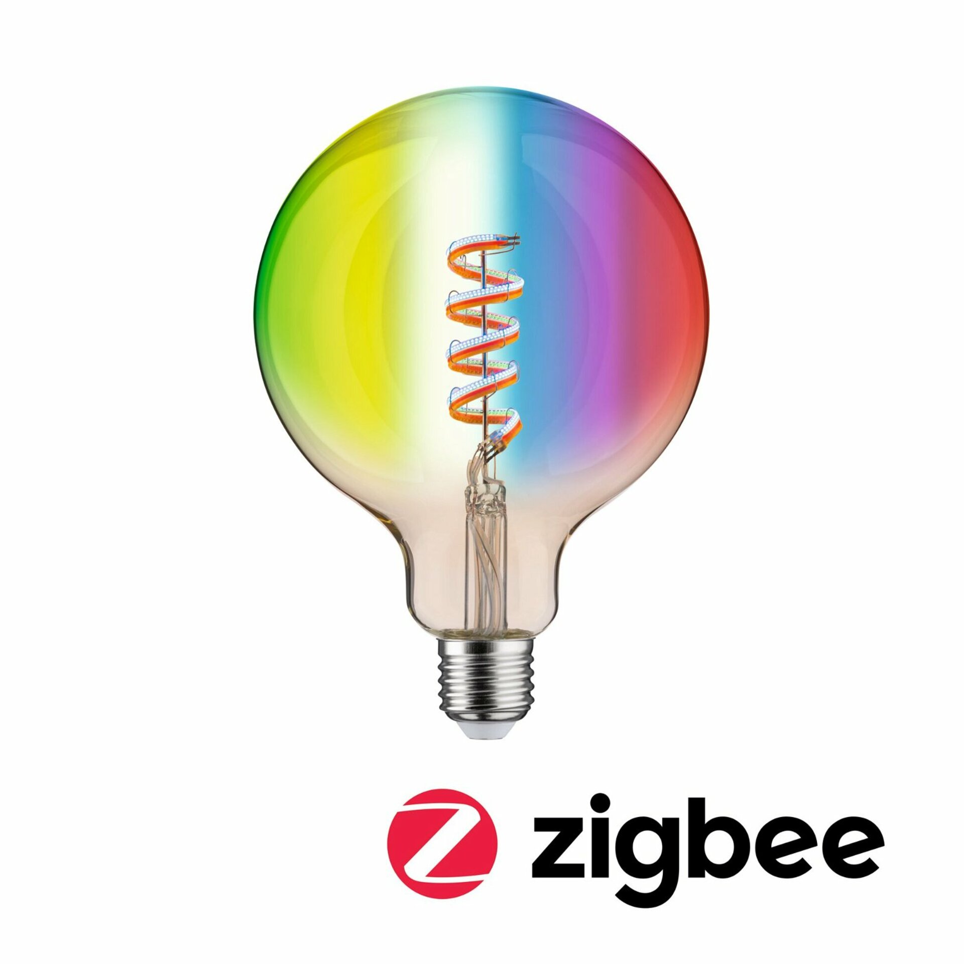 PAULMANN Filament 230V Smart Home Zigbee 3.0 LED Globe G125 E27 6,3W RGBW+ stmívatelné zlatá