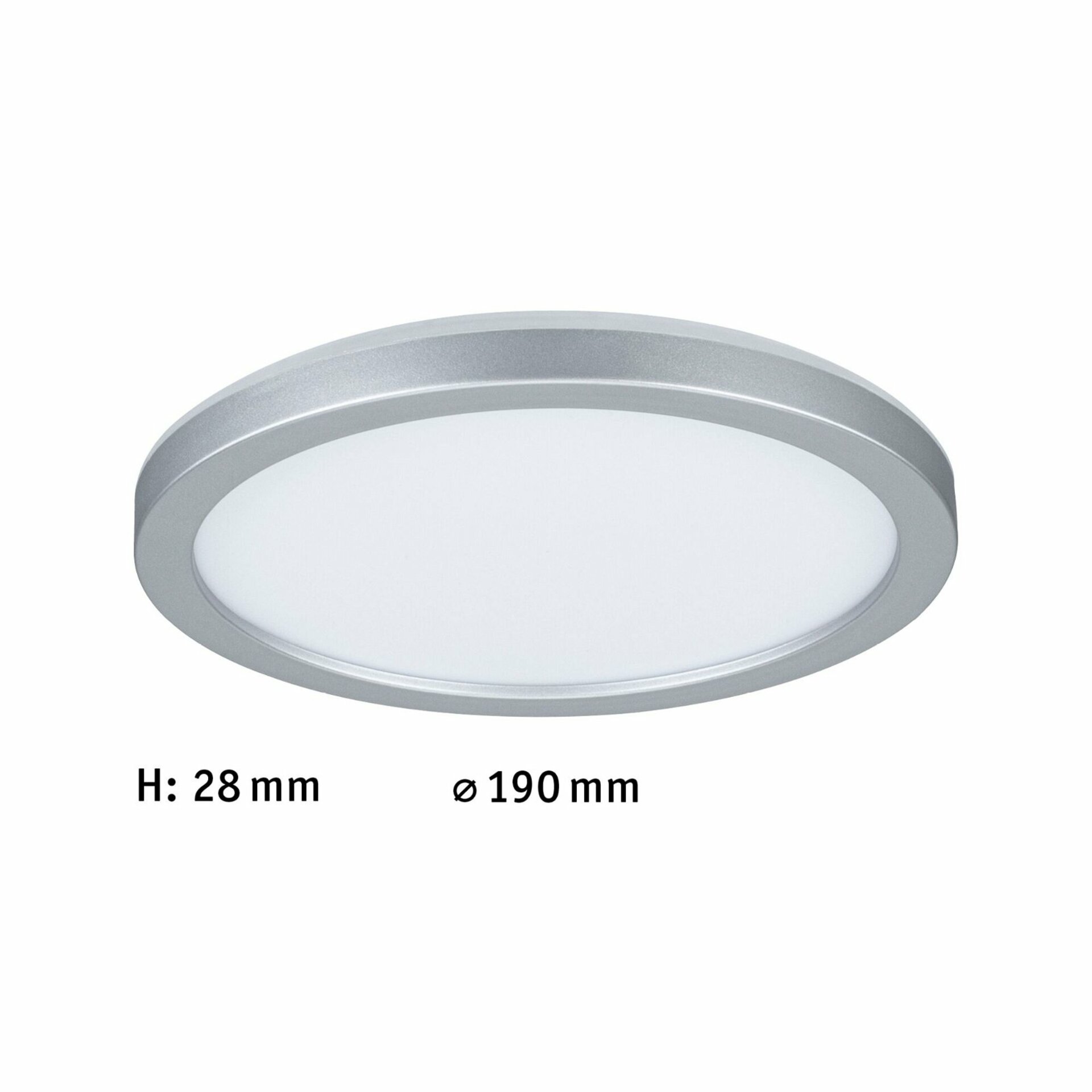 PAULMANN LED Panel Atria Shine kruhové 190mm 1340lm 3000K matný chrom