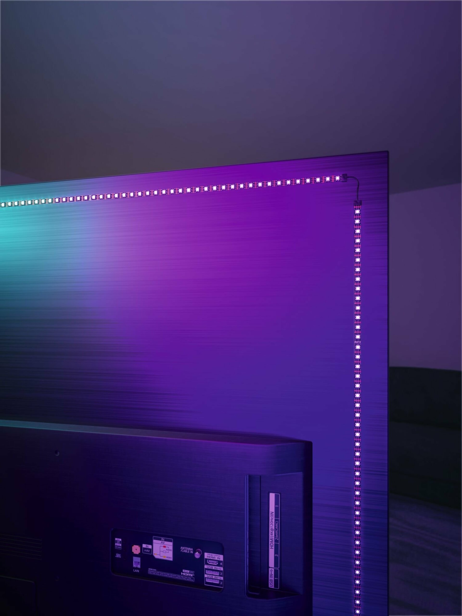 PAULMANN EntertainLED USB LED Strip osvětlení TV 75 Zoll 3,1m 5W 60LEDs/m RGB+