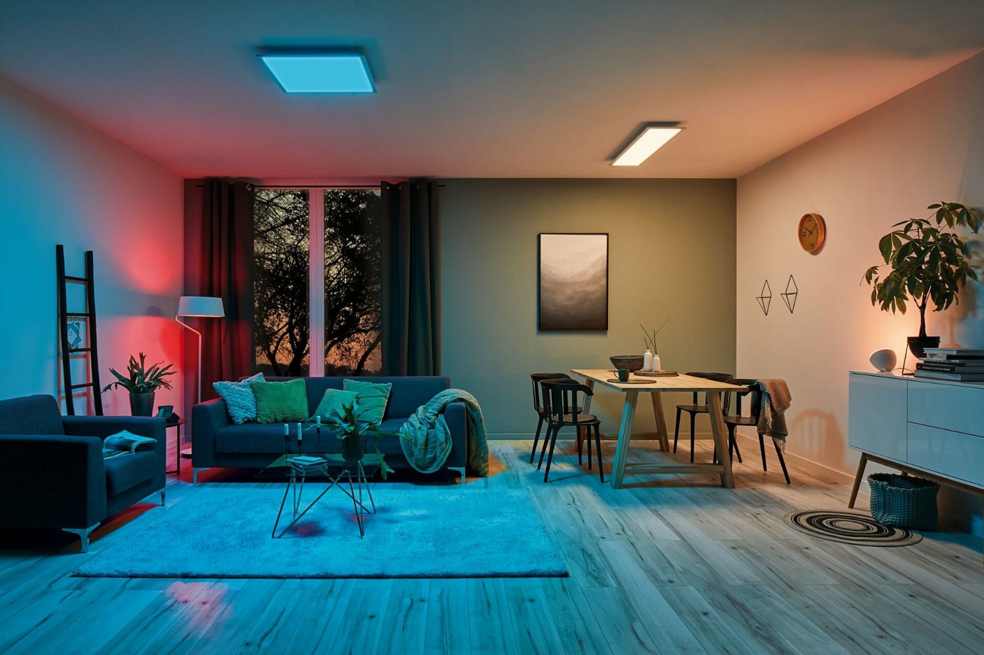 PAULMANN LED Panel SmartHome Zigbee Amaris hranaté 595x595mm 35W RGBW 2.700K bílá mat 798.09