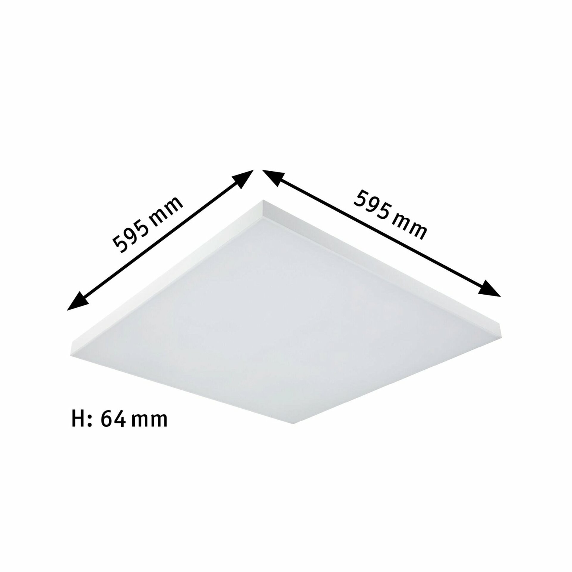 PAULMANN LED Panel Velora Rainbow dynamicRGBW hranaté 595x595mm 3520lm RGBW bílá