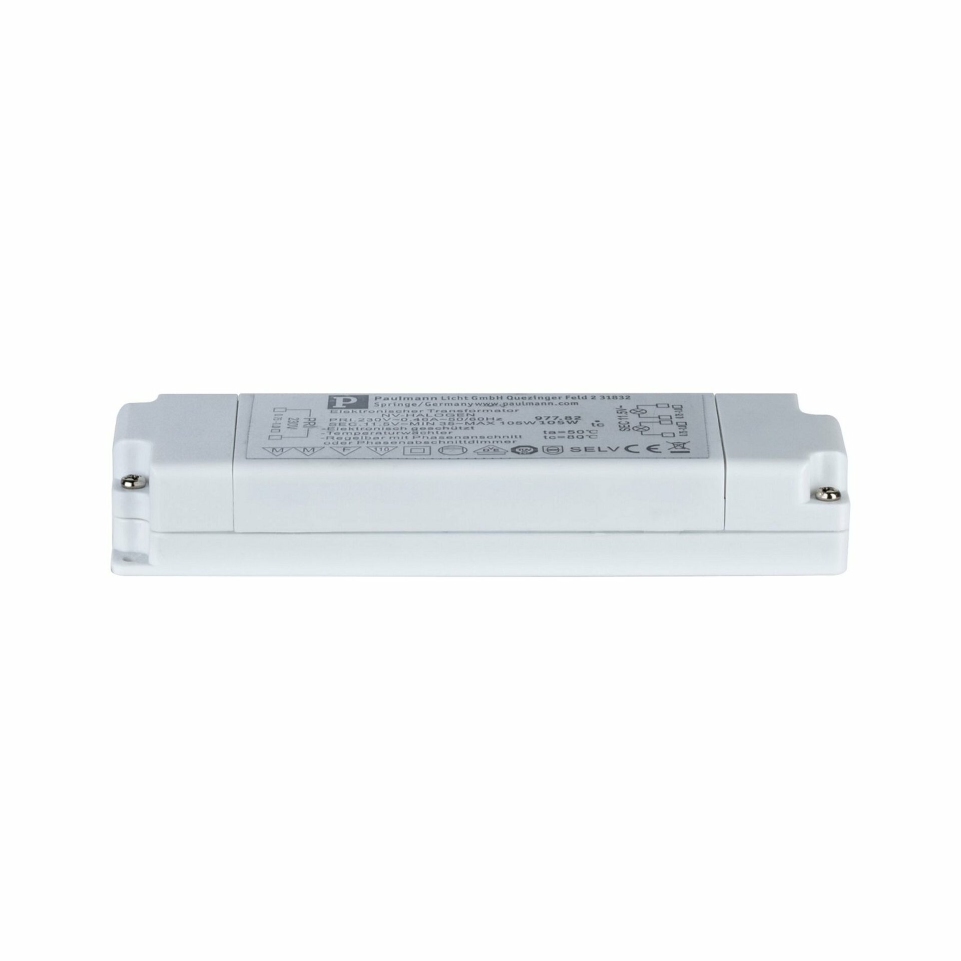 Paulmann VDE Euro Flat elektronický transformátor max.35-105W 230V 105VA 977.82 P 97782