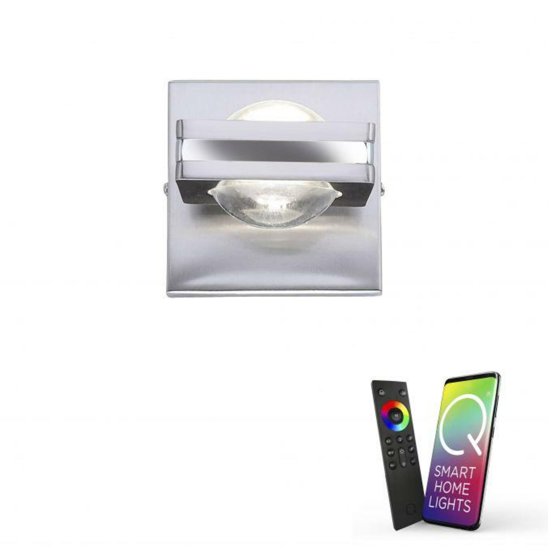 VÝPRODEJ VZORKU PAUL NEUHAUS Q-FISHEYE, LED nástěnné svítidlo, Smart-Home RGB+3000K PN 9115-55