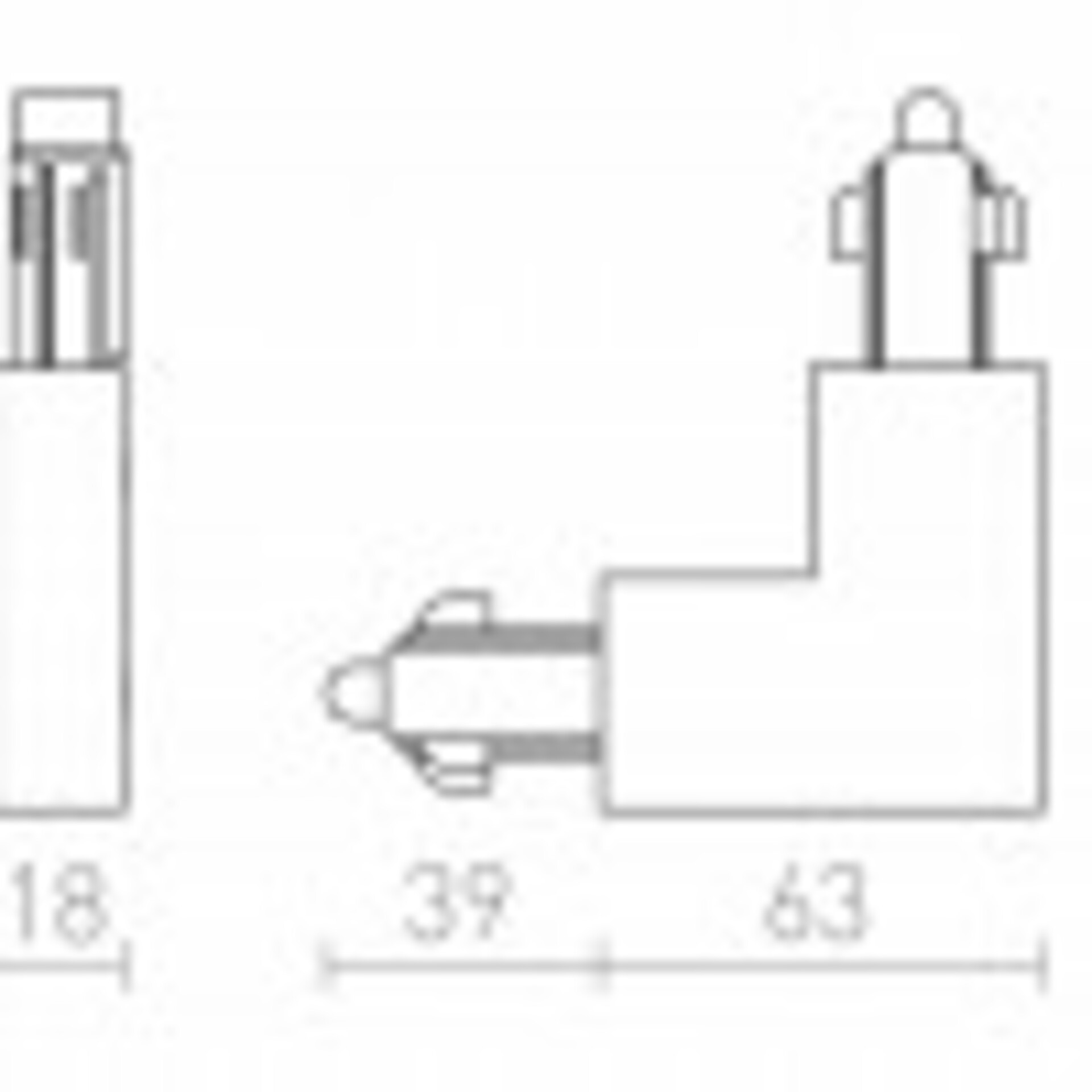 RED - DESIGN RENDL RENDL 1F L spoj vnější bílá 230V  R12266