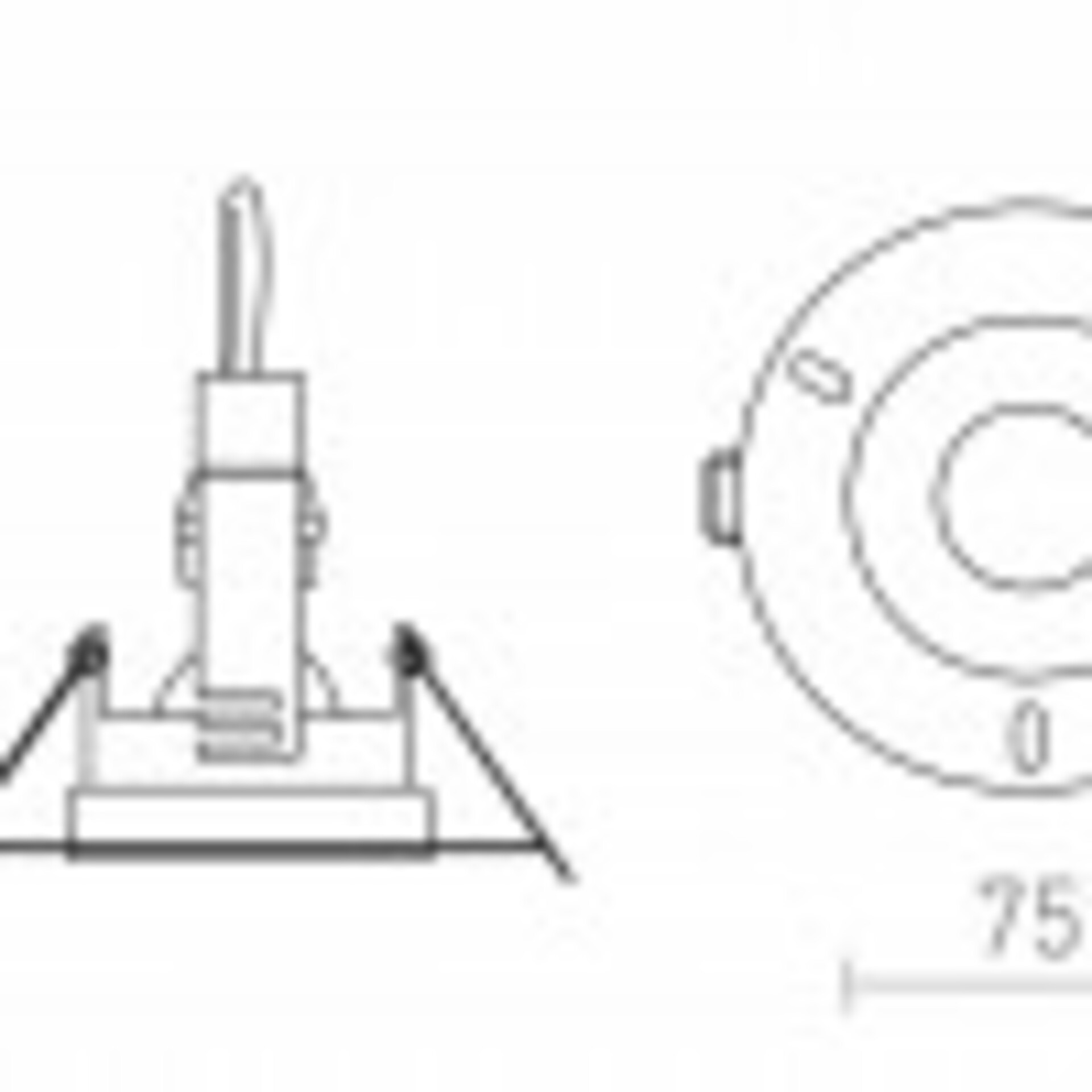 RED - DESIGN RENDL RENDL BRAN zápustná bílá 230V LED GU10 15W IP65 R13605