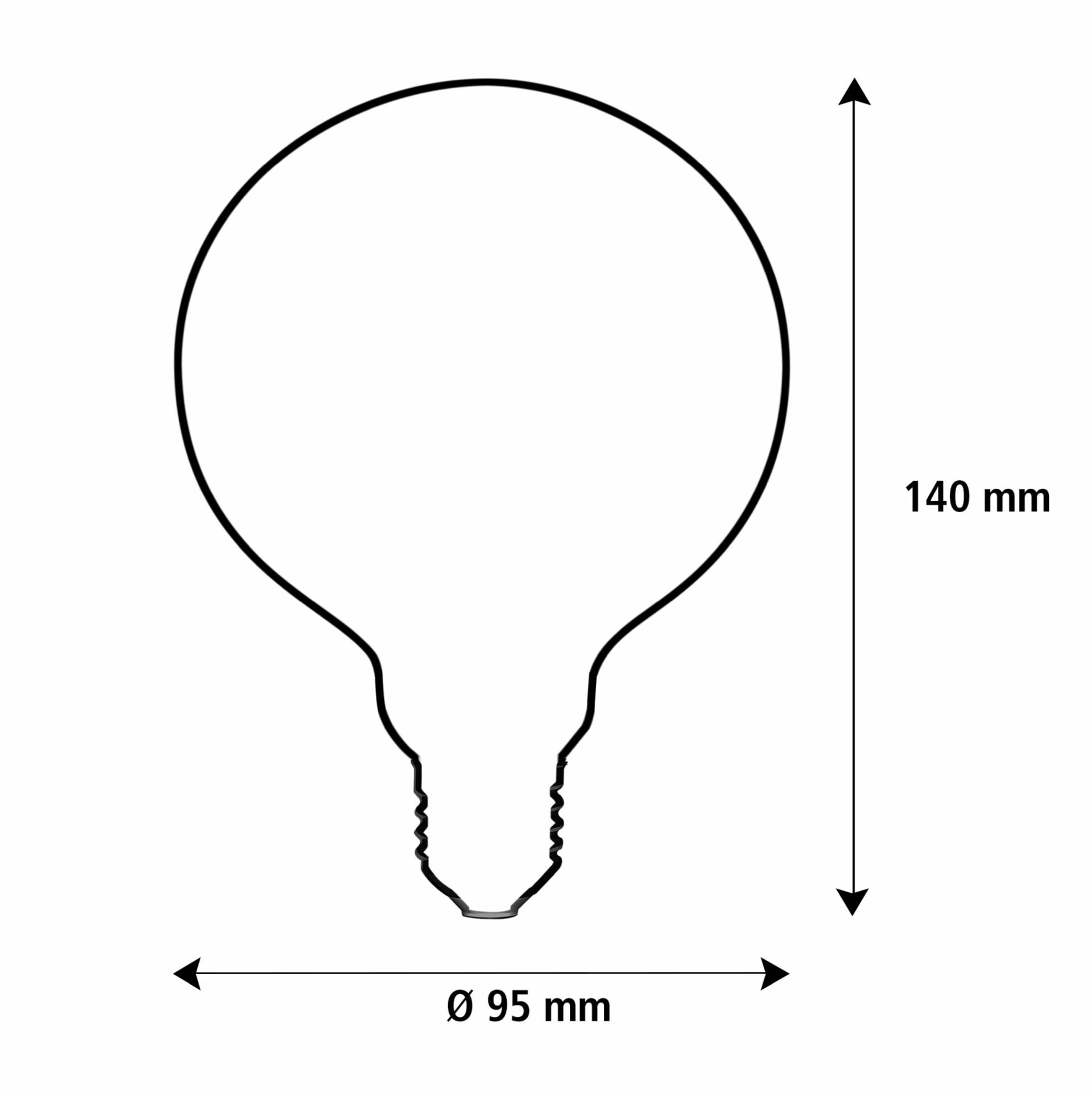 Segula 55502 LED Globe 95 kouřová šedá E27 5 W (22 W) 220 Lm 1900 K