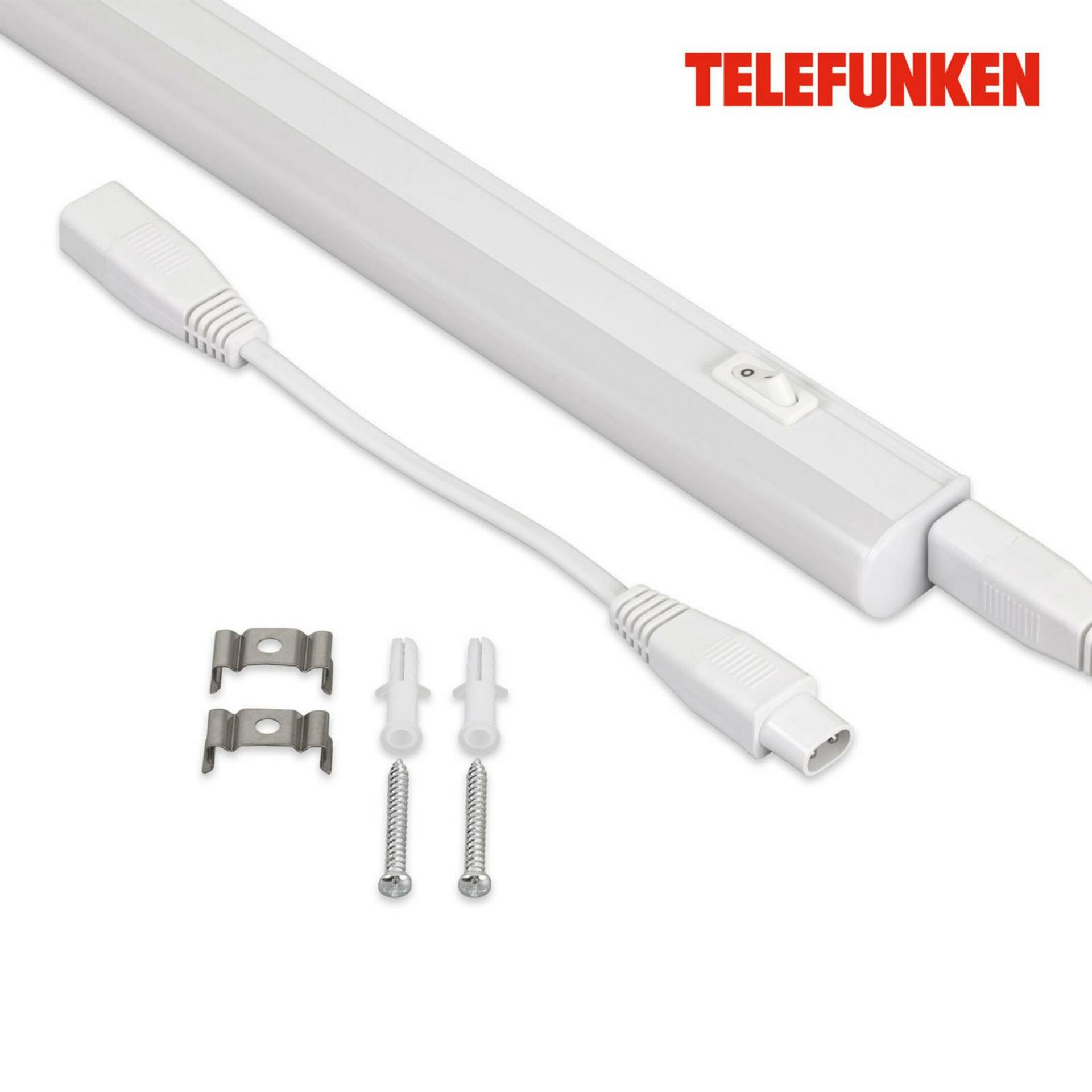 BRILONER TELEFUNKEN CCT skříňkové svítidlo, 118,5 cm, 14 W, 1400 lm, bílé TF 204906TF