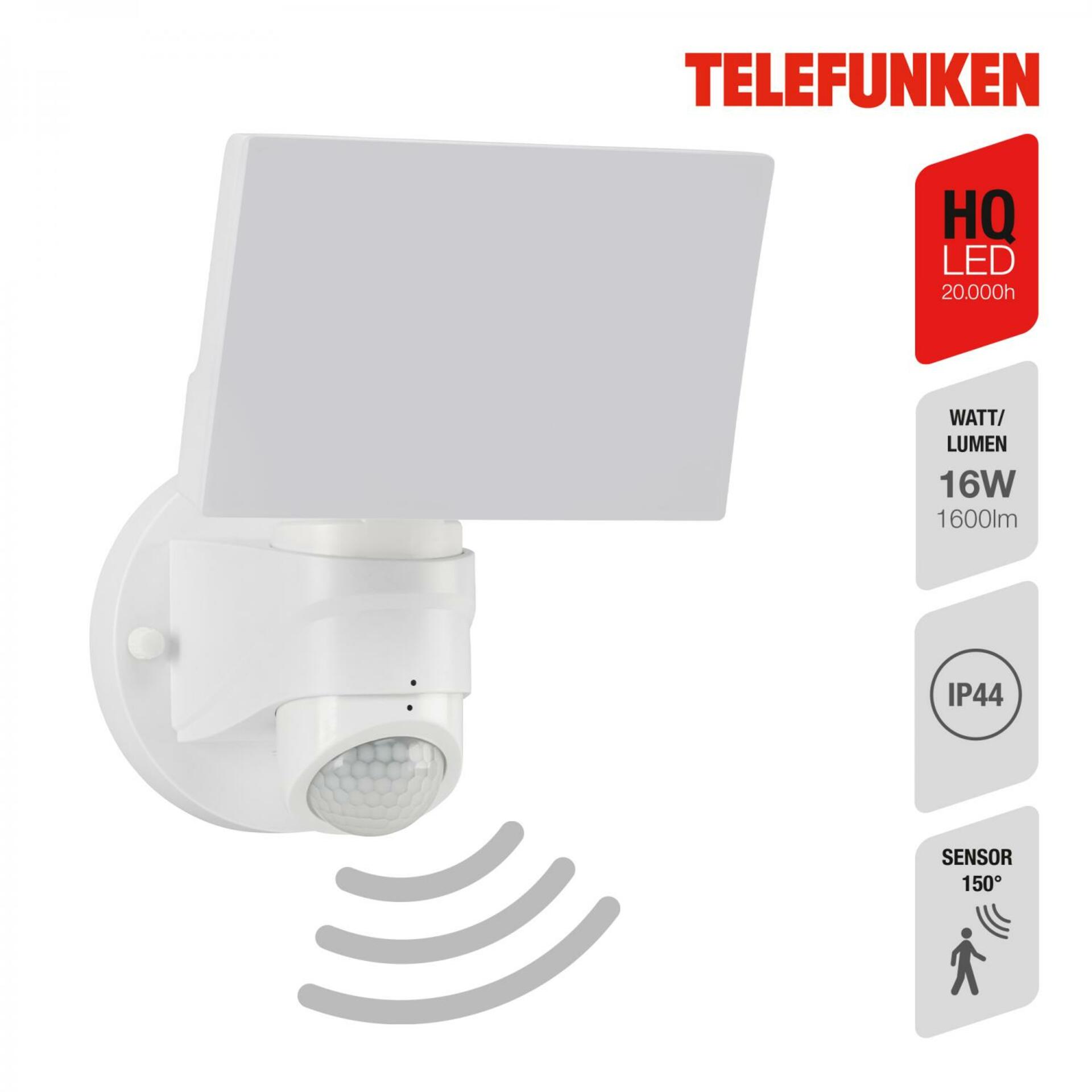 BRILONER TELEFUNKEN LED venkovní svítidlo 24 cm 16W 1600lm bílé TF 304306TF