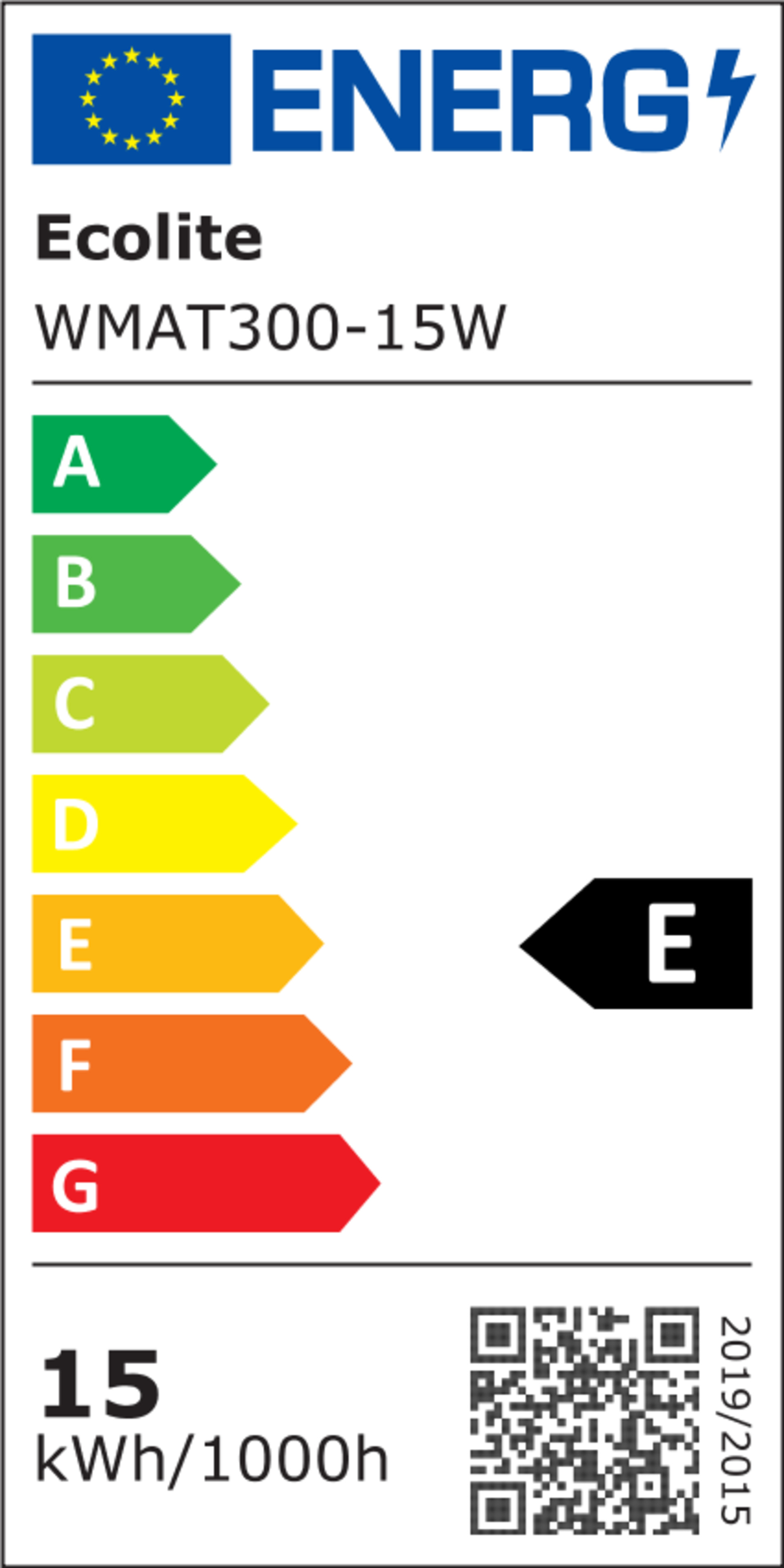 Ecolite LED stropní svítidlo 15W CCT 1650lm IP65 černá WMAT300-15W/CR