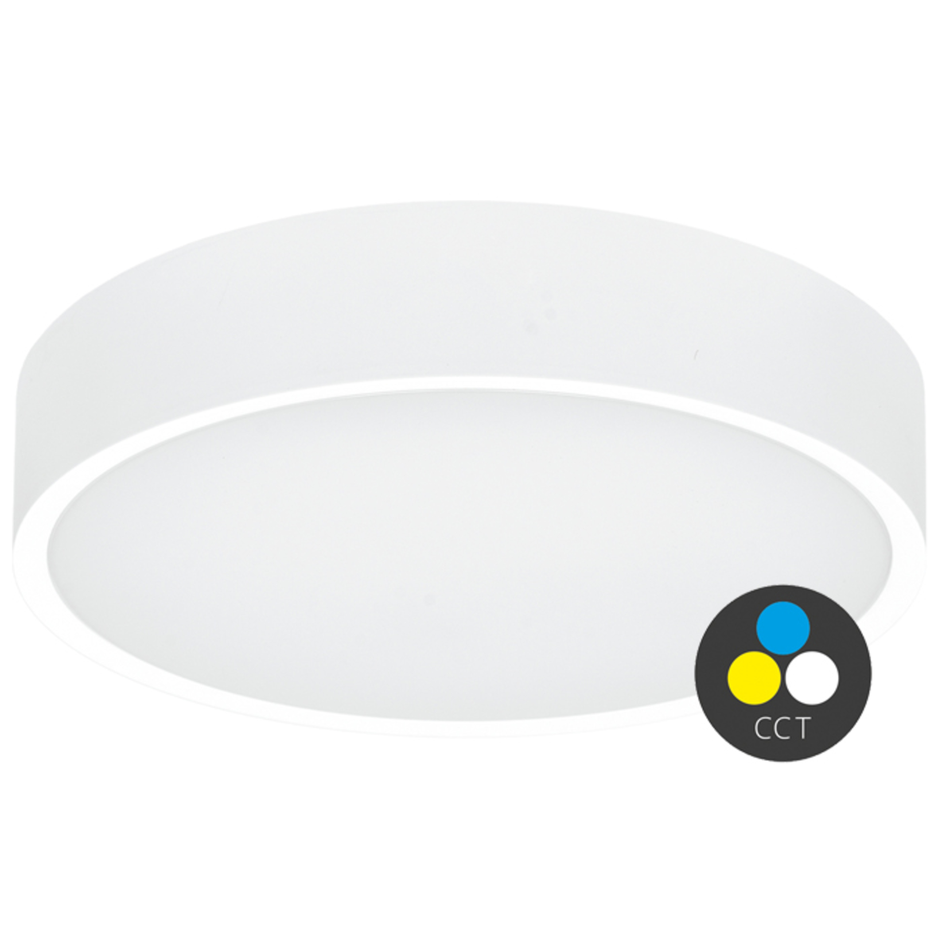 Ecolite LED stropní svítidlo 15W CCT 1650lm IP65 bílá WMAT300-15W/BI