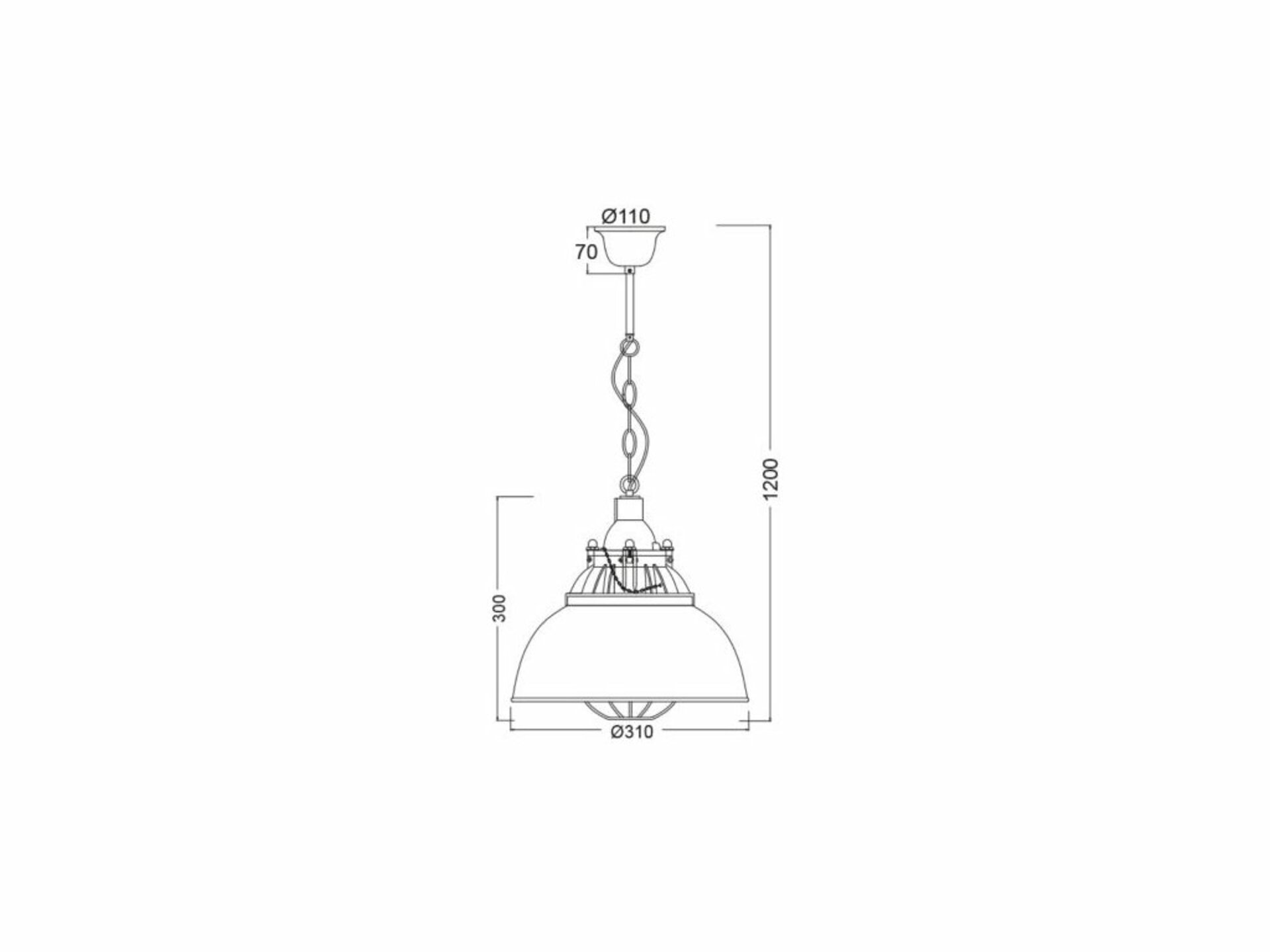 ACA Lighting Vintage závěsné svítidlo OD8031