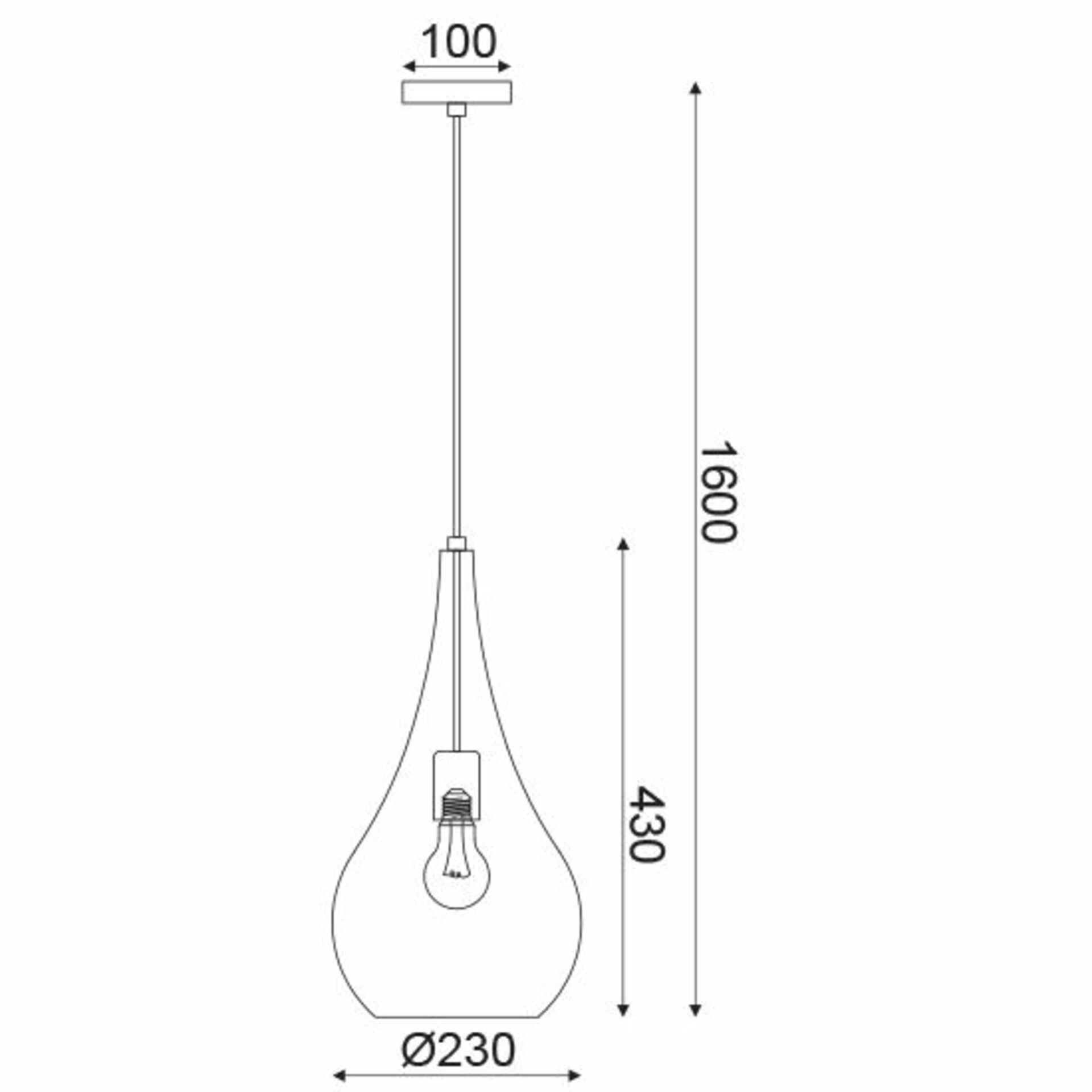 ACA Lighting Style závěsné svítidlo OD90911PC