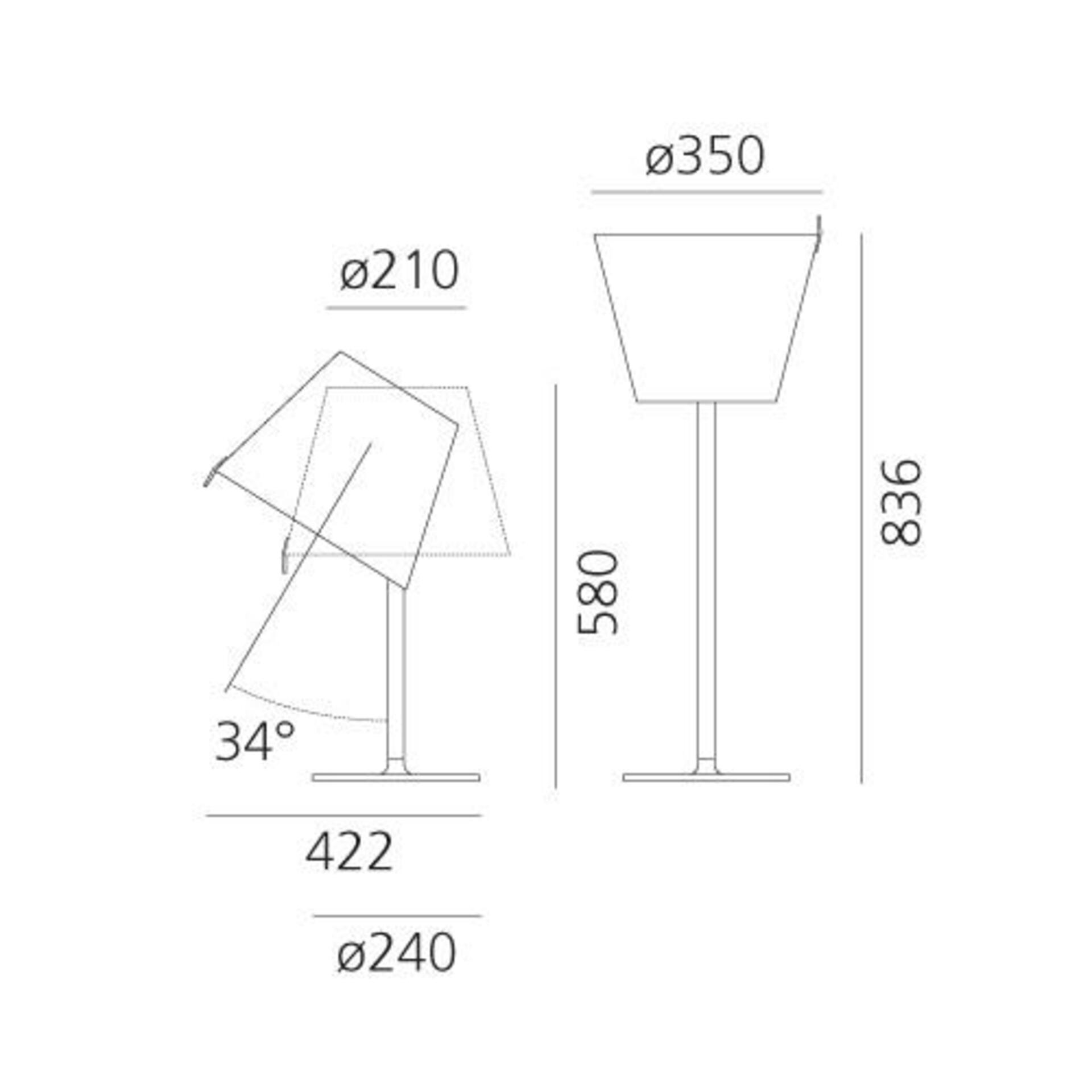 Artemide MELAMPO stolní 0315010A