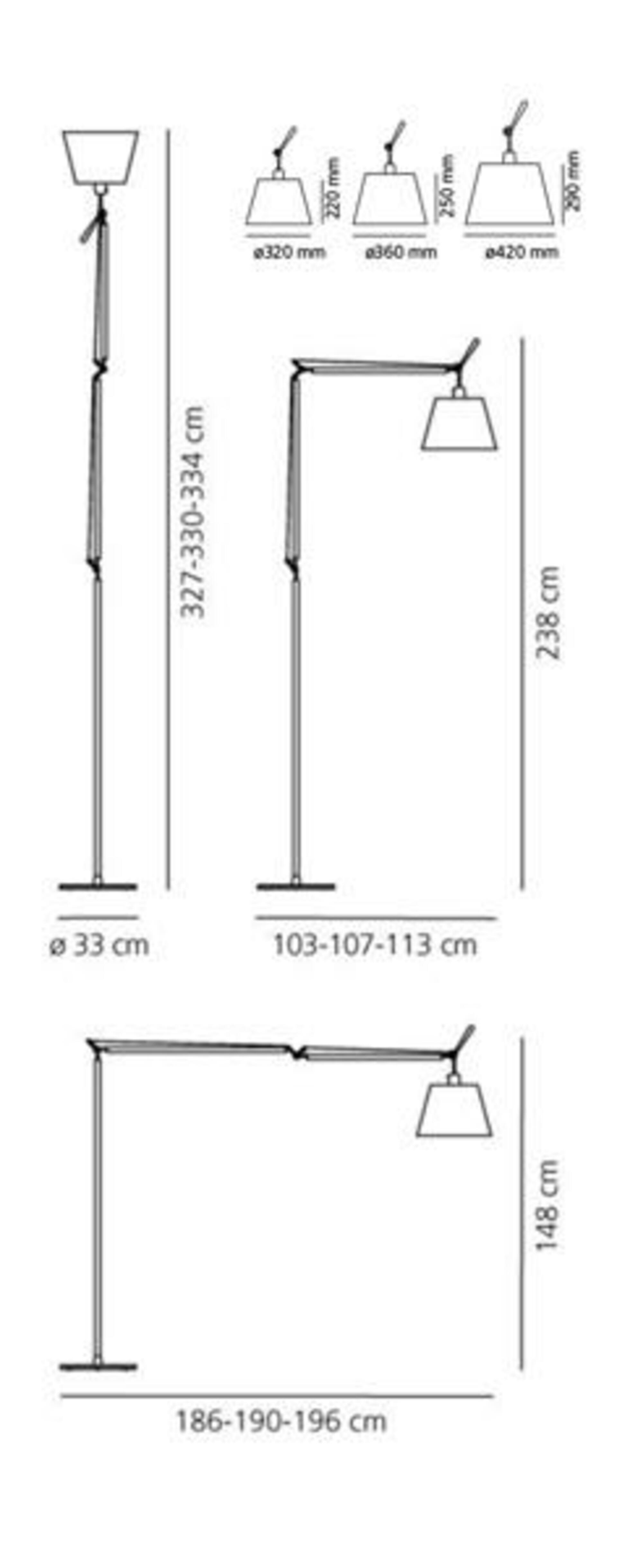 Artemide TOLOMEO MEGA LED těleso stmív.na tělese bez stínítka a základny 0761010A