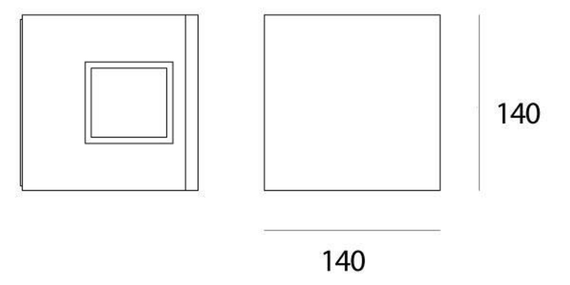 Artemide Effetto 14 čtverec 1 large beam rez T42021LW10